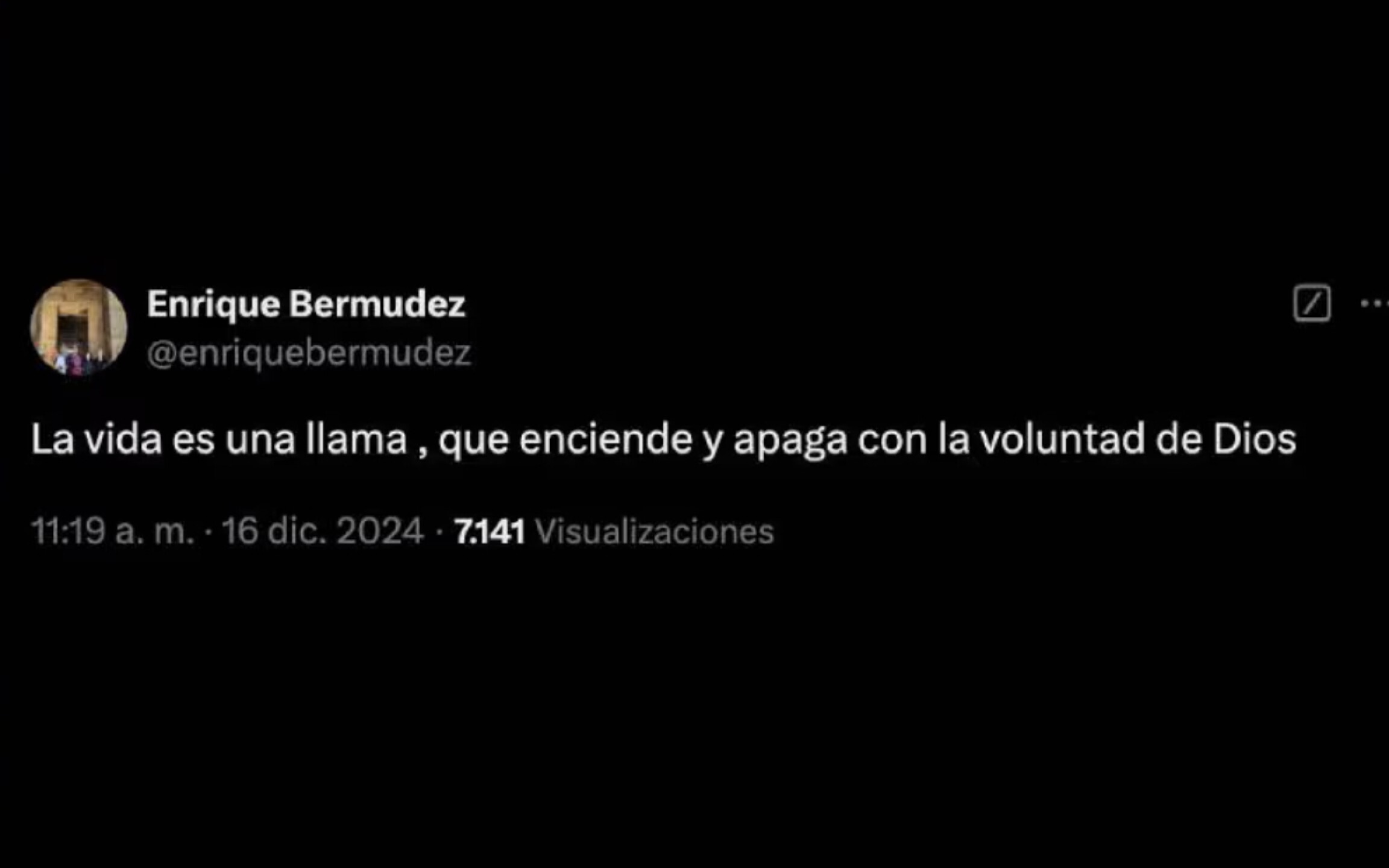 Mensaje de 'el Perro' Bermúdez