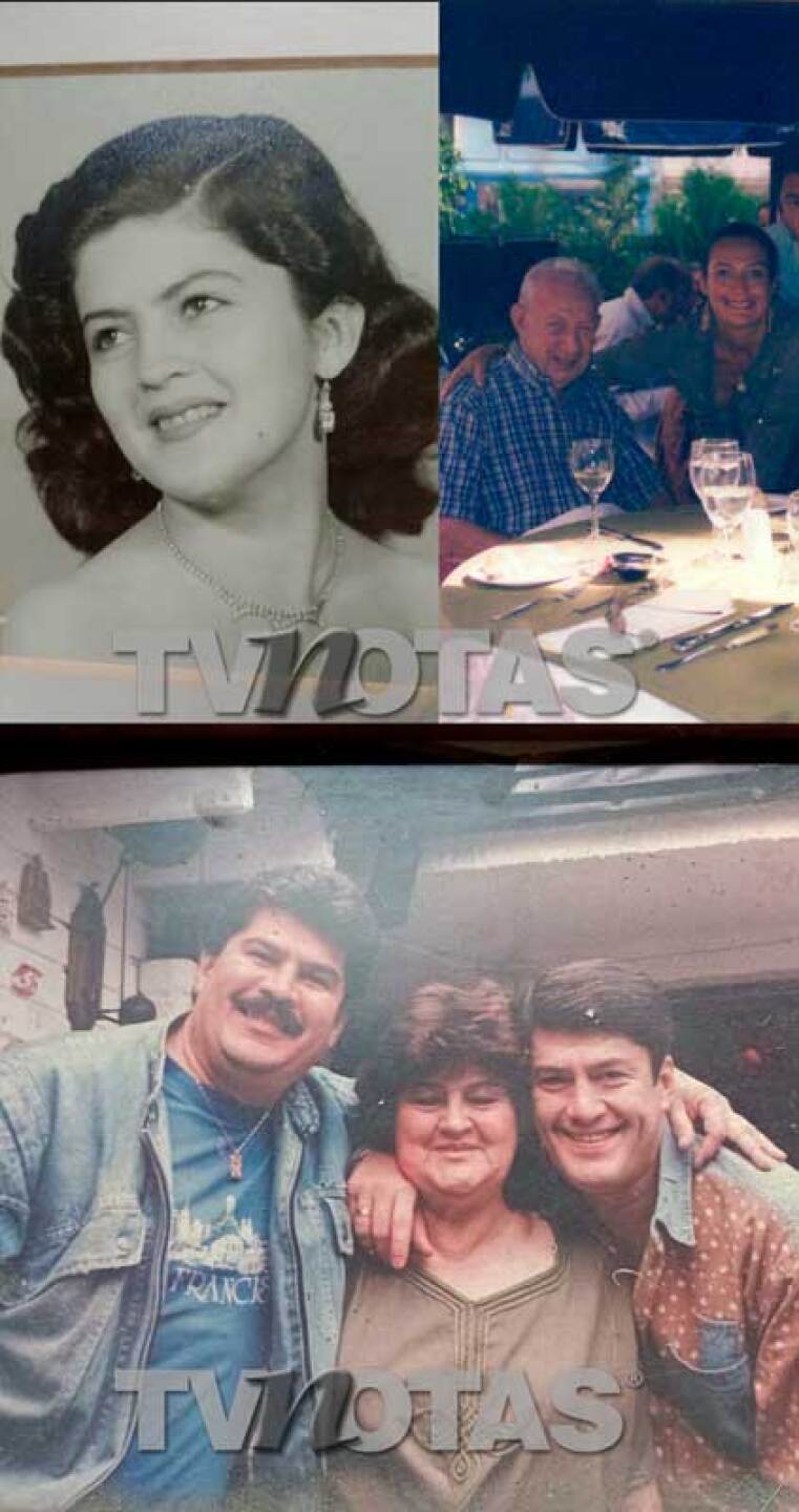 Su mamá, doña Fany (arriba izq. y al centro en foto de abajo), falleció en 2006; posteriormente, murieron su hermano Óscar (der. en foto de abajo), en 2008, y su papá, don Bension Goldenberg, en 2011. Y hace 7 años, su hermano Alberto (de bigote), con quien quería pasar un tiempo en Colombia.