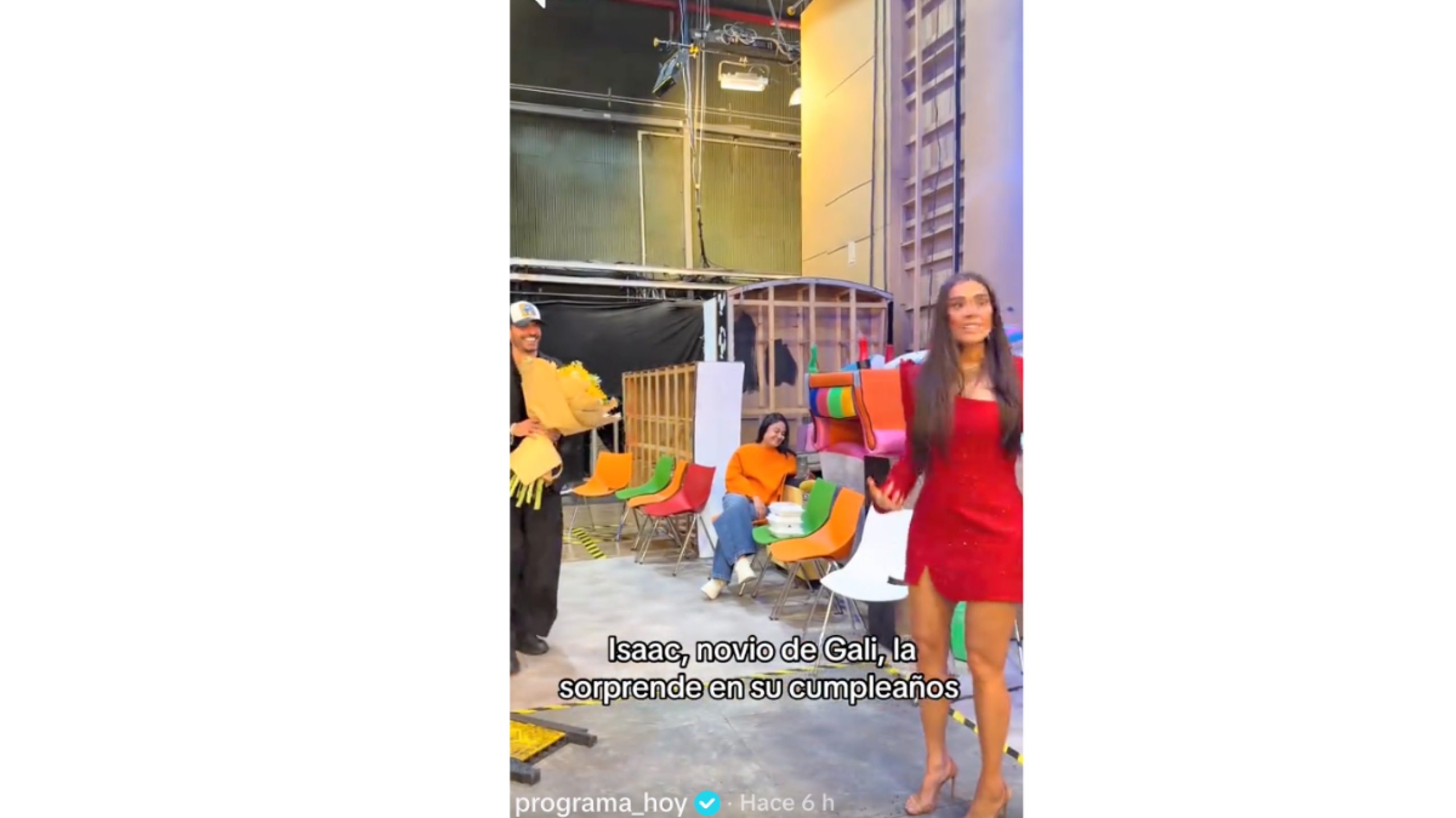 Isaac Moreno sorpresa a Galilea Montijo en Hoy