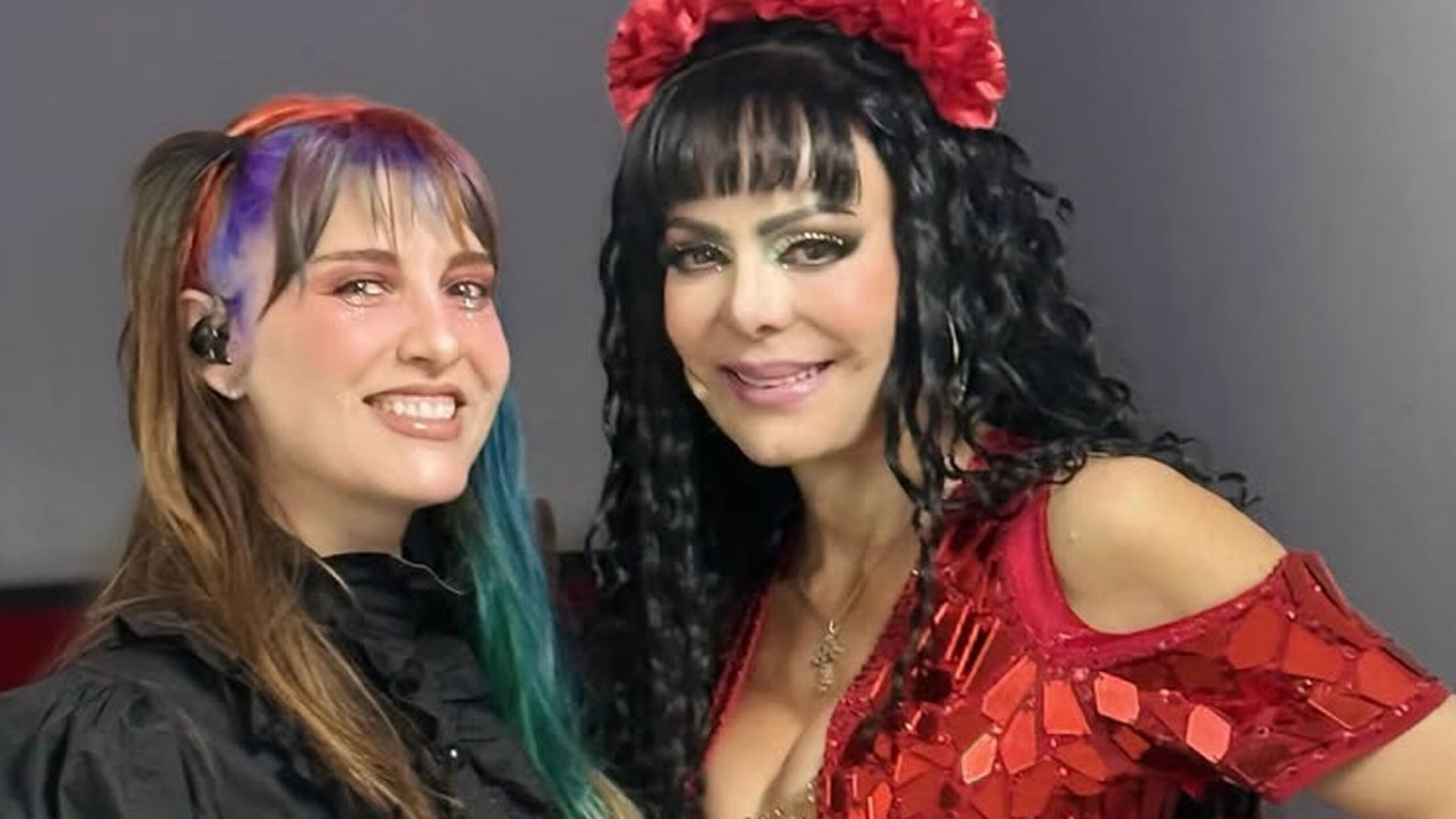 María Barracuda y Maribel Guardia en Lagunilla mi Barrio
