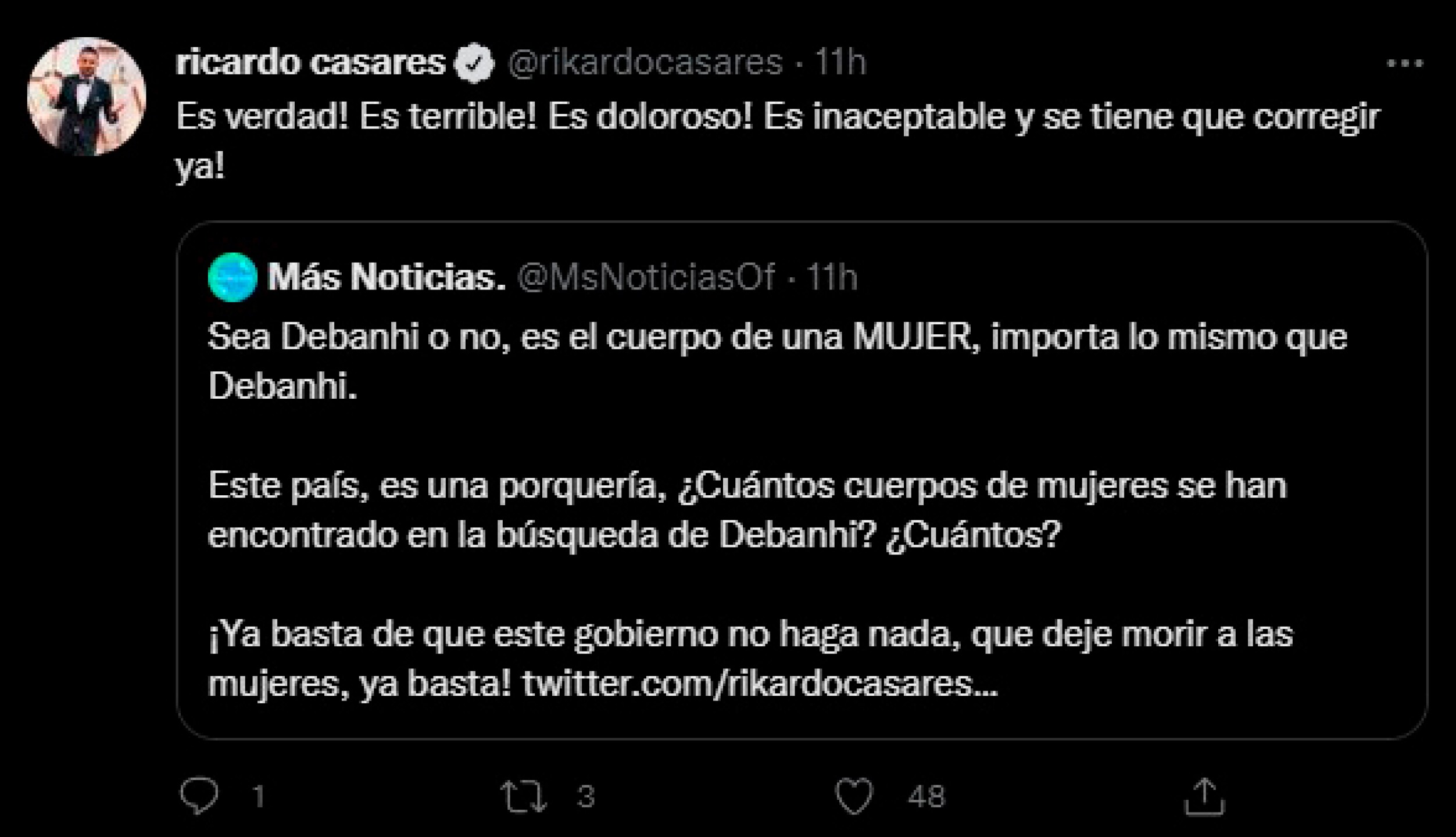 Twitter de Ricardo Casares