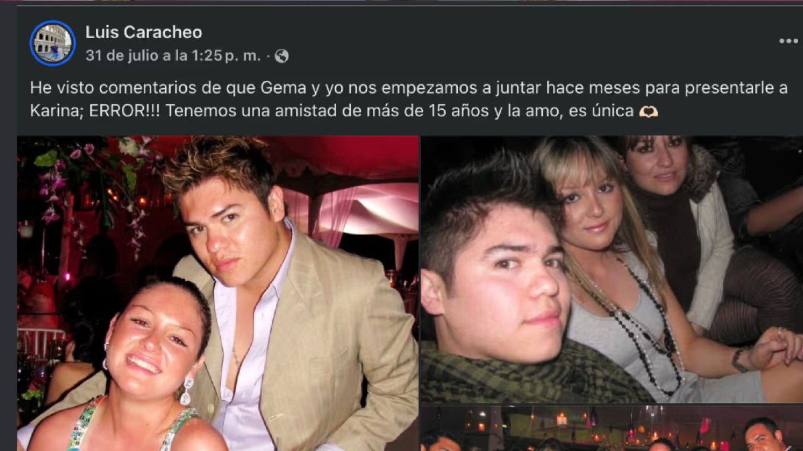 Luis Caracheo fotos de Gema
