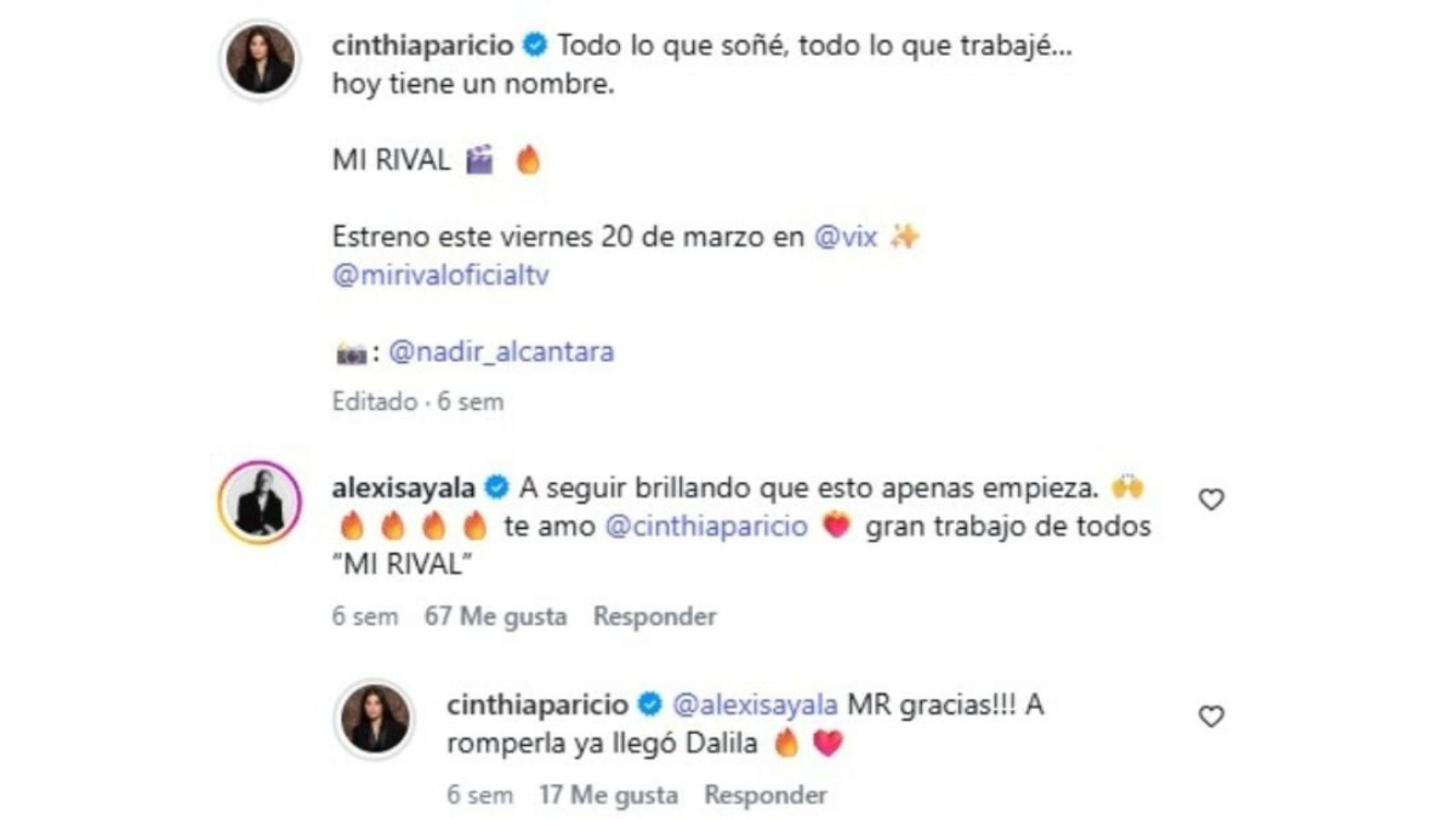 Alexis Ayala y Cinthia Aparicio