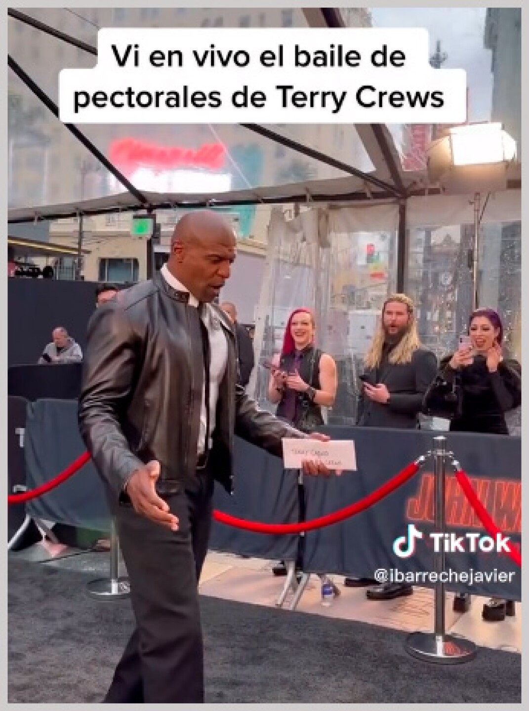 El influencer estuvo en la premier de John Wick 4