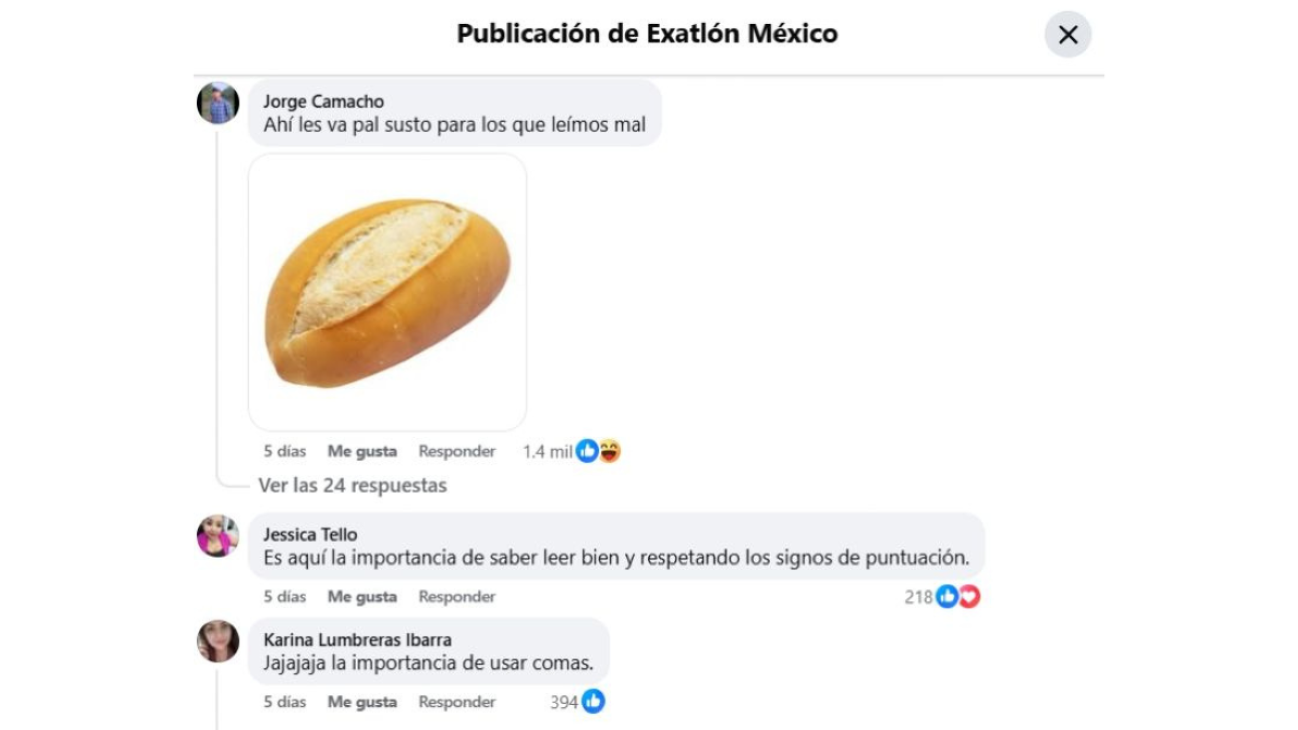 Publicación de Exatlón México.
