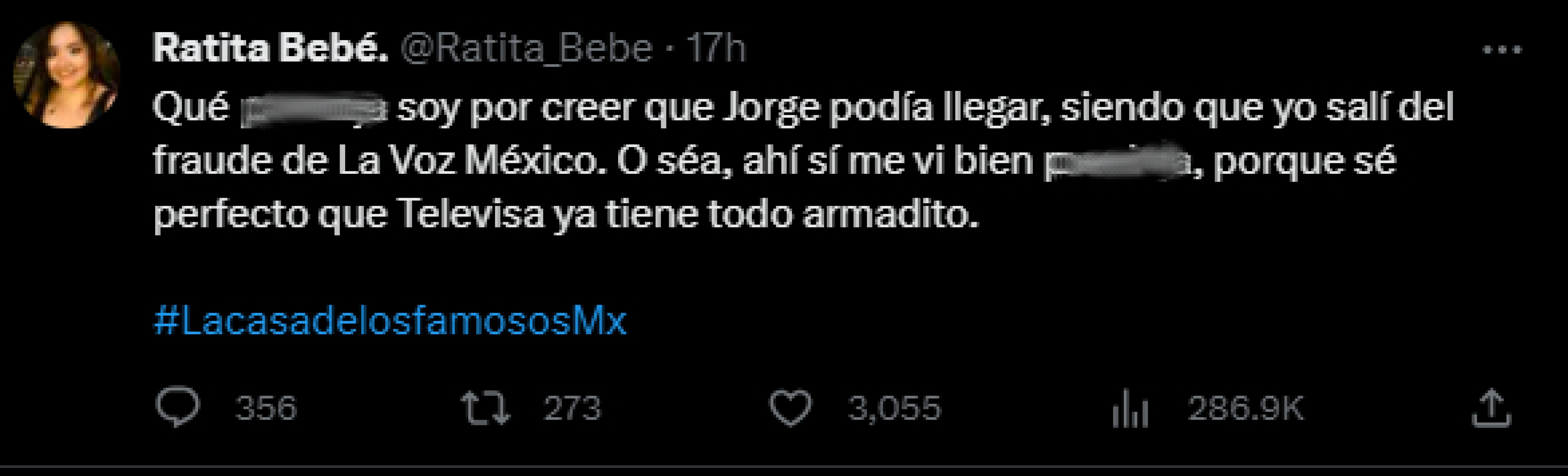 Jenny Pérez sale en defensa de Jorge Losa