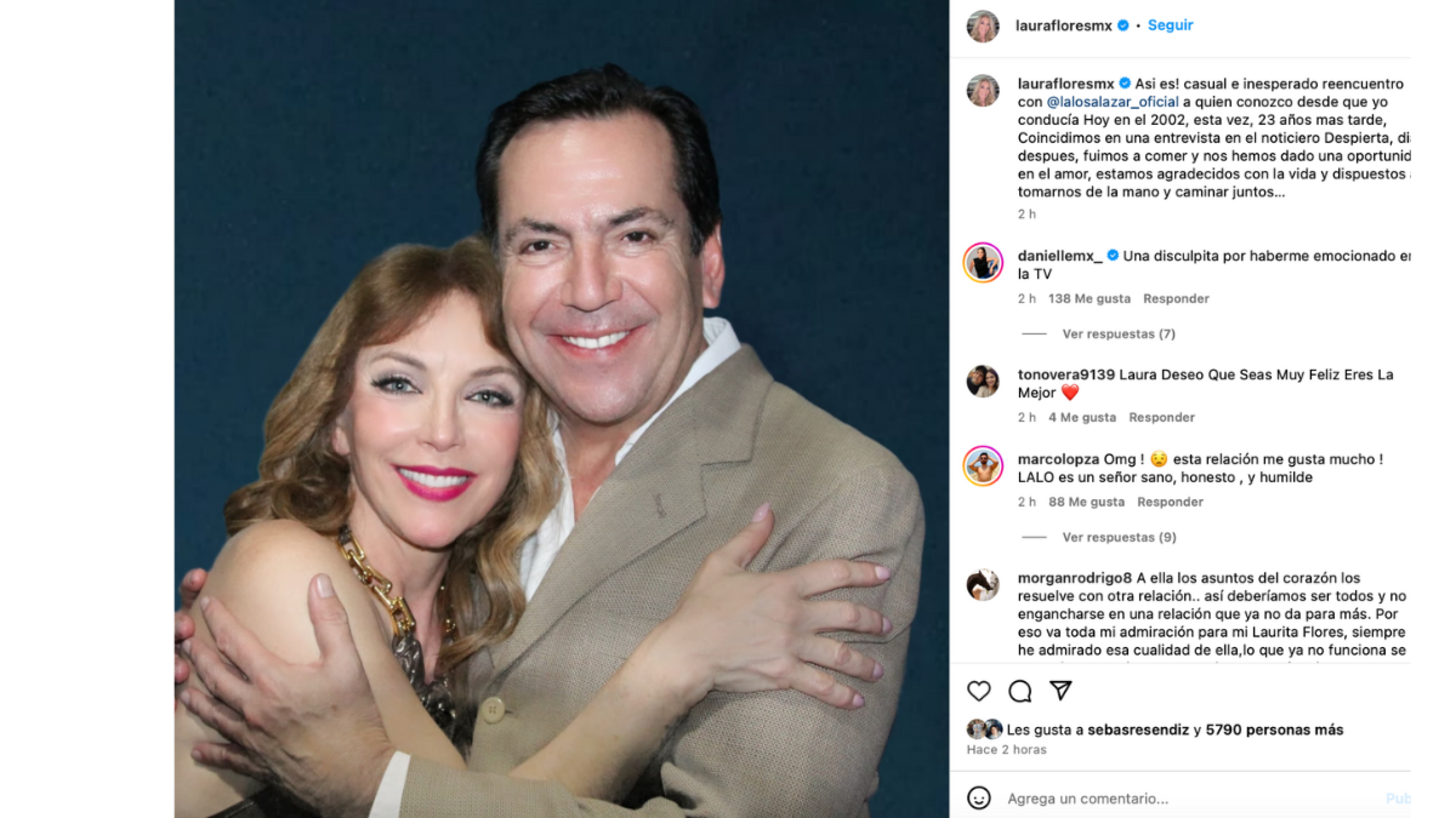 Laura Flores y Lalo Salazar