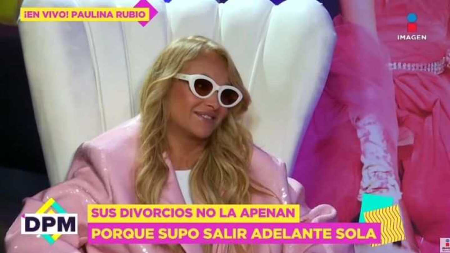 Paulina Rubio asegura que sus decepciones amorosas no le apenan: "Te vuelves mejor"