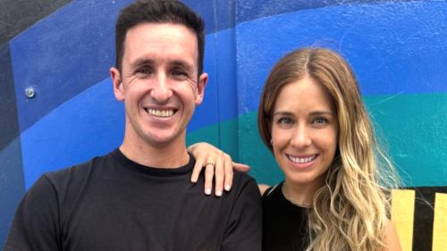 Carmen Aub y su esposo