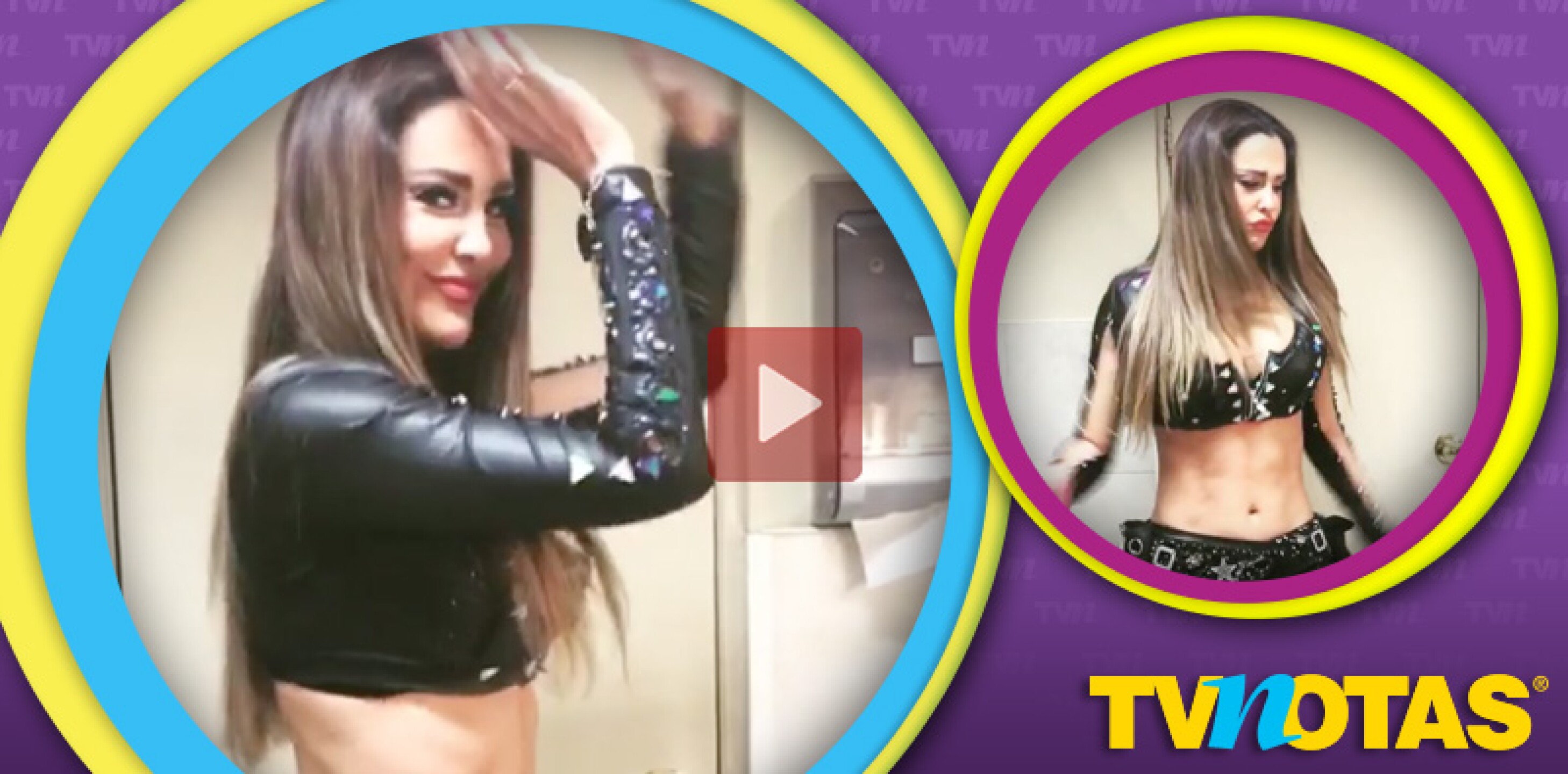 Ninel Conde bailando Shaky shaky de Daddy Yankee.