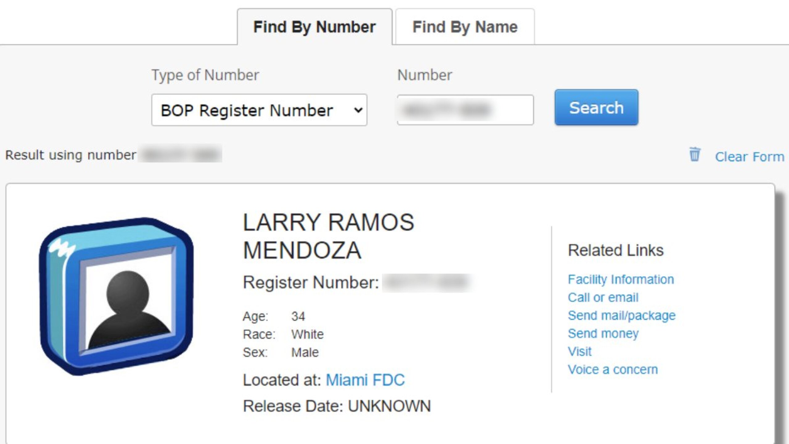 Larry Ramos fue detenido