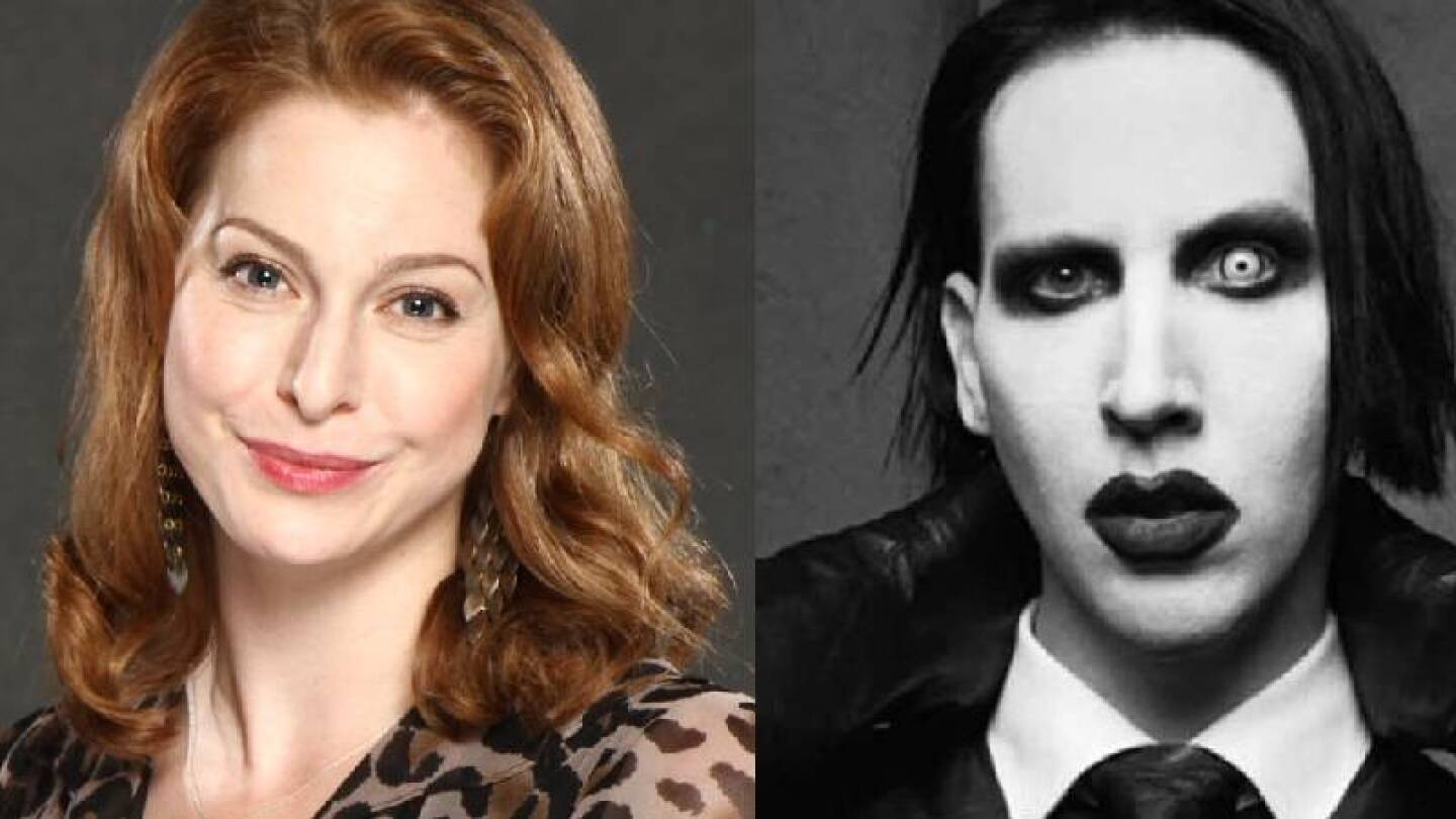 Esmé Bianco y Marilyn Manson