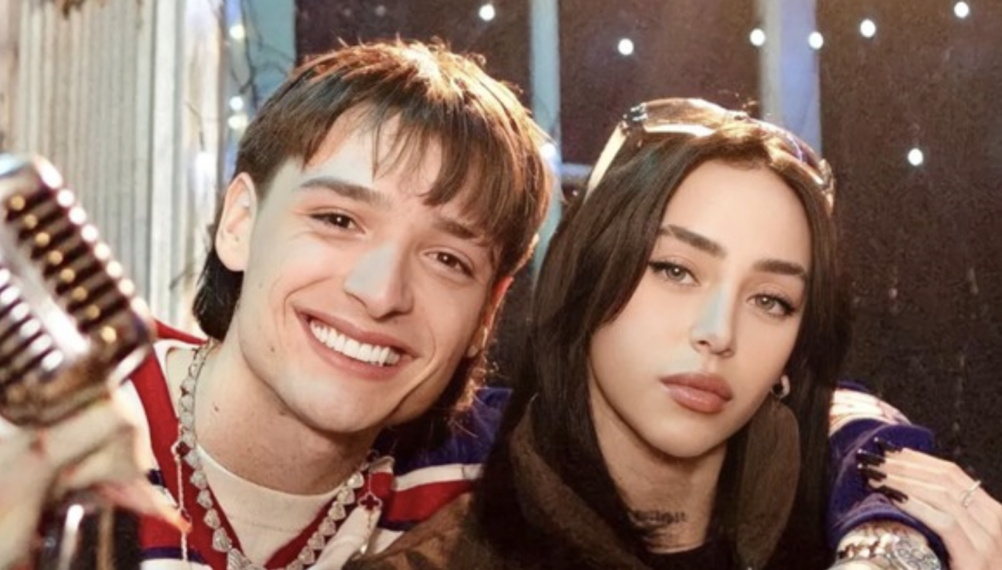 Nicki Nicole y Peso Pluma juntos abrazados rumores romance