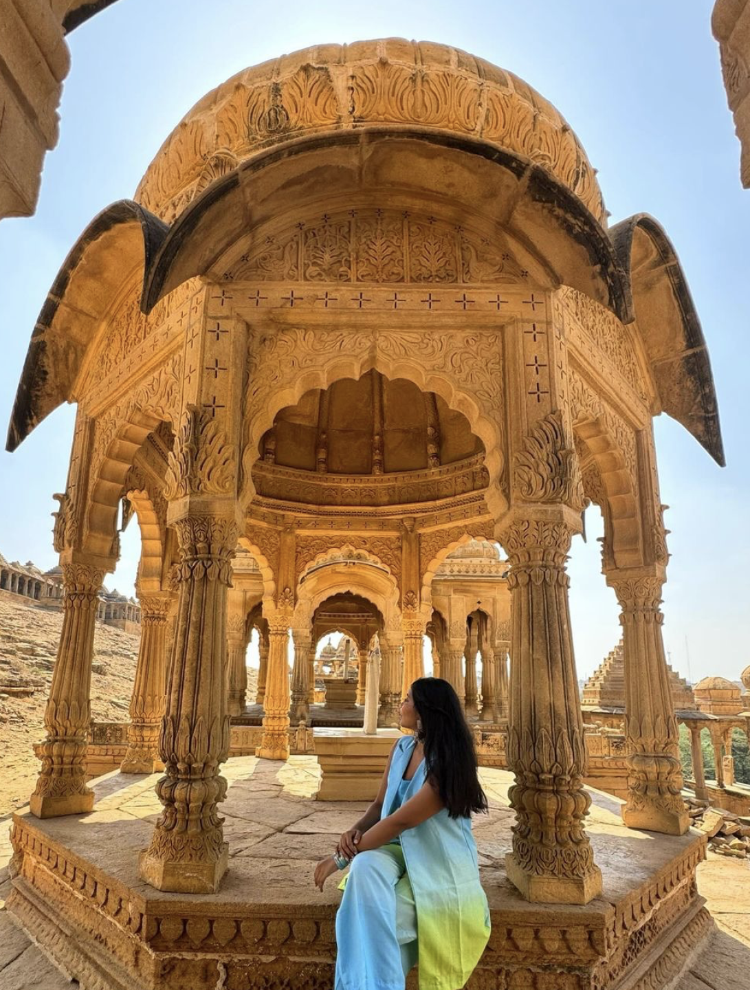 La influencer daba consejos de viajes