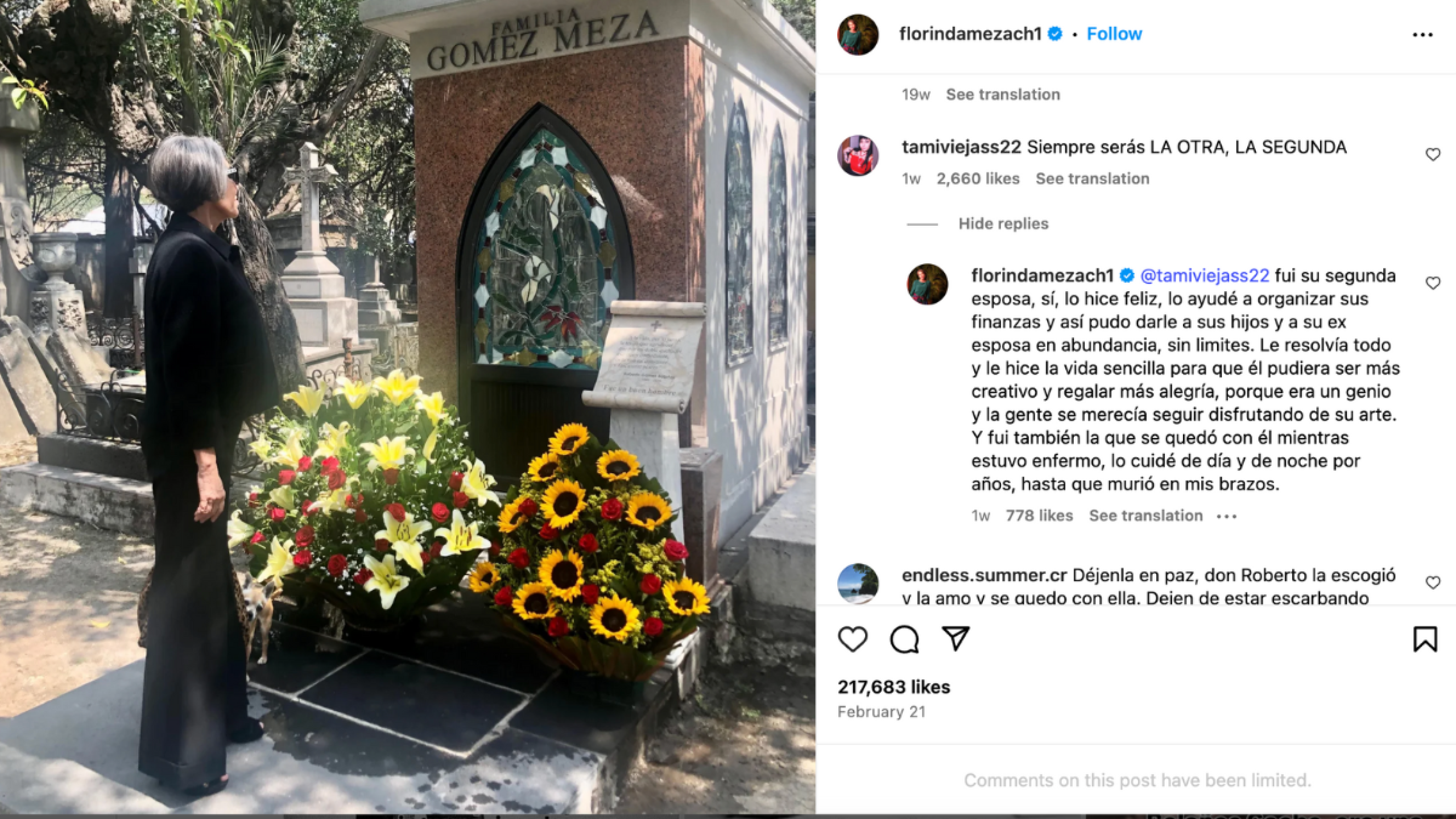 Florinda Meza contesta a sus haters en Instagram: “Sí fui la segunda… pero lo hice feliz” | FOTO