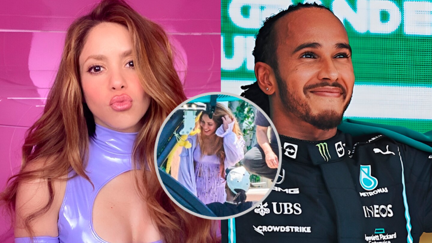 Shakira y Lewis Hamilton en Miami