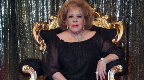 Silvia Pinal reacciona al tema de Germán Lizárraga.