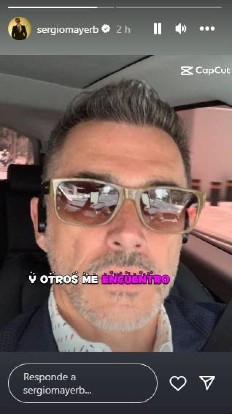 Historia de Sergio Mayer sobre Wendy Guevara