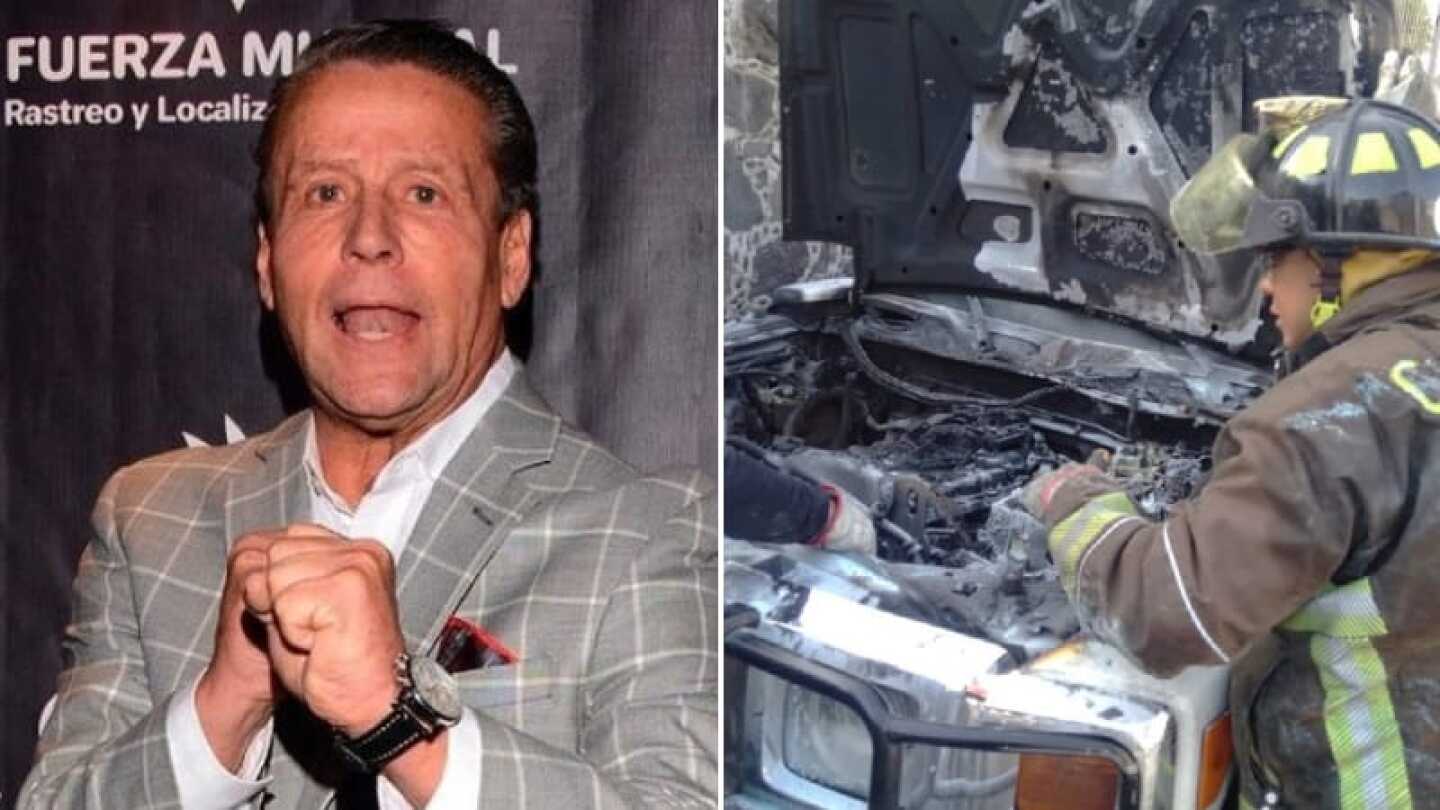 Reportan la camioneta de Alfredo Adame en llamas ¡Le llueve sobre mojado!