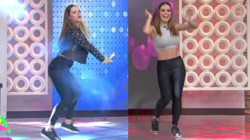 ¡Tania Rincón hace tremendo twerking con embarrados leggins en VLA!