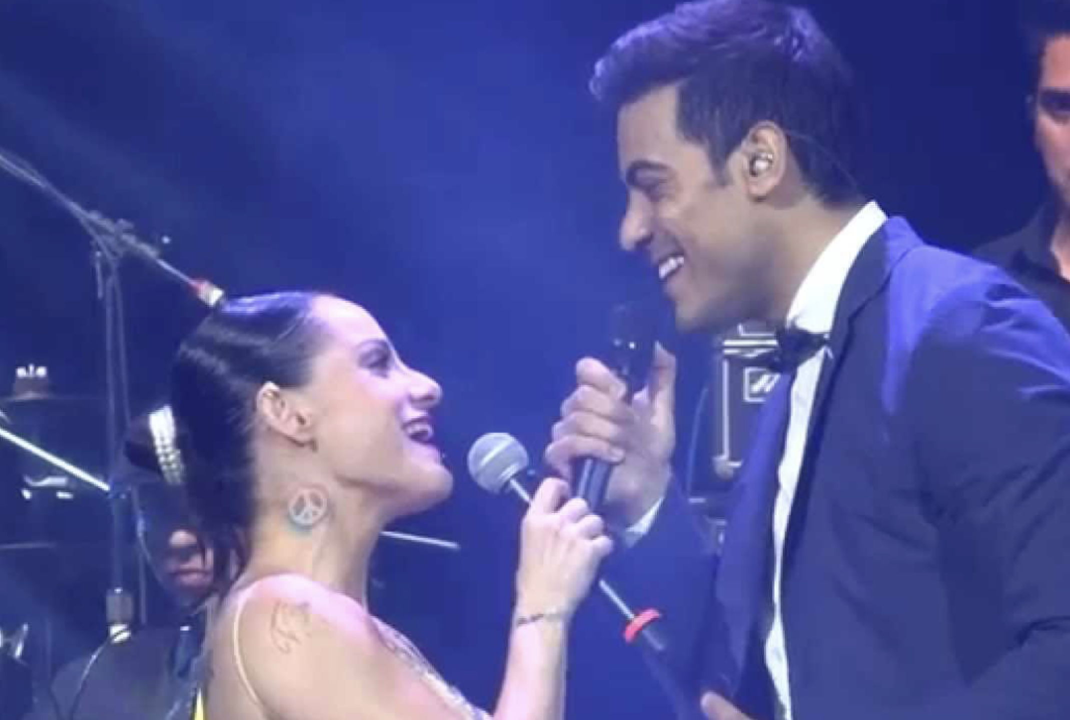 Lolita Cortés y Carlos Rivera juntos