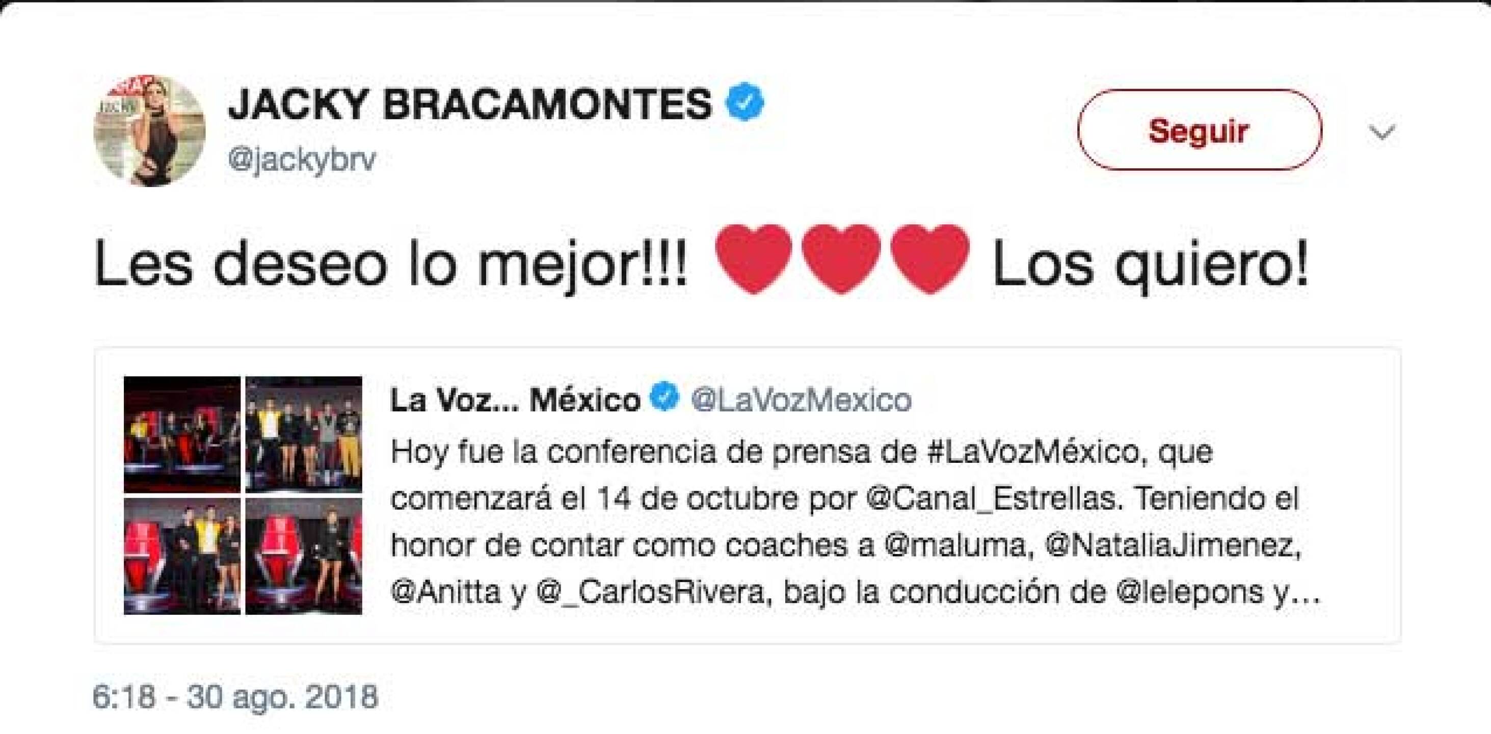 La conductora fue contundente con el mensaje.