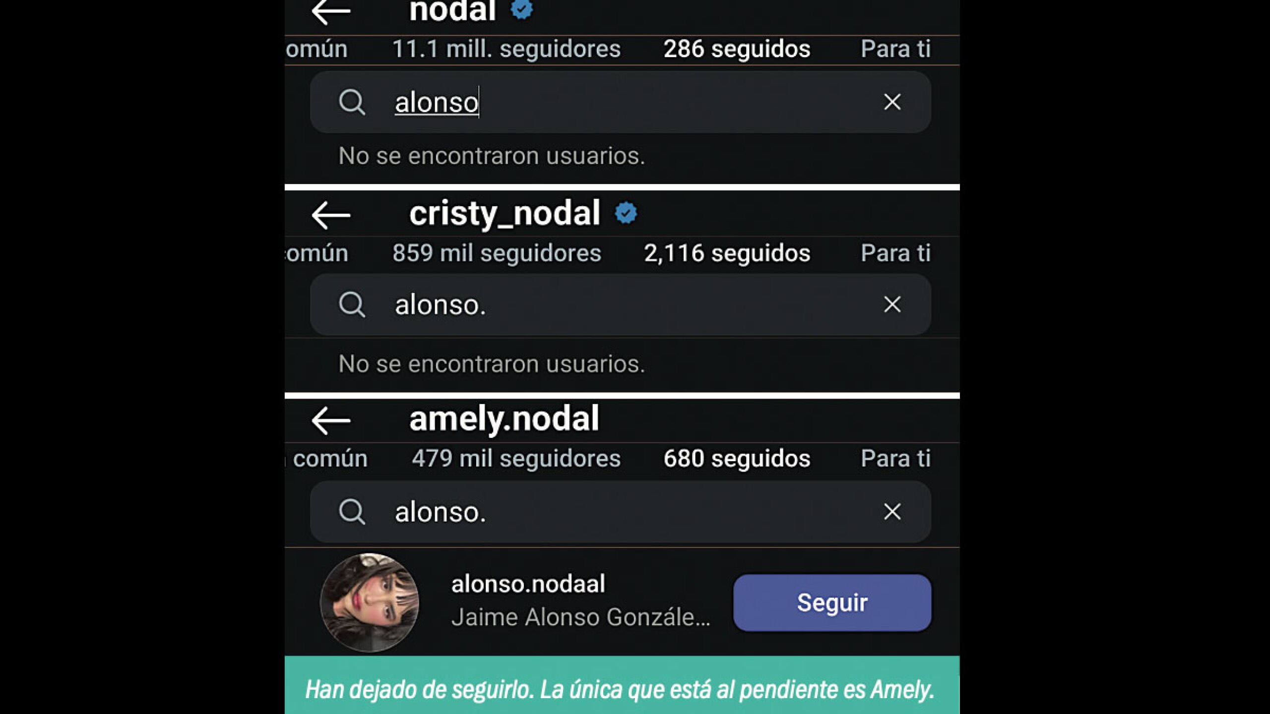 Hermano de Nodal eliminado por la familia