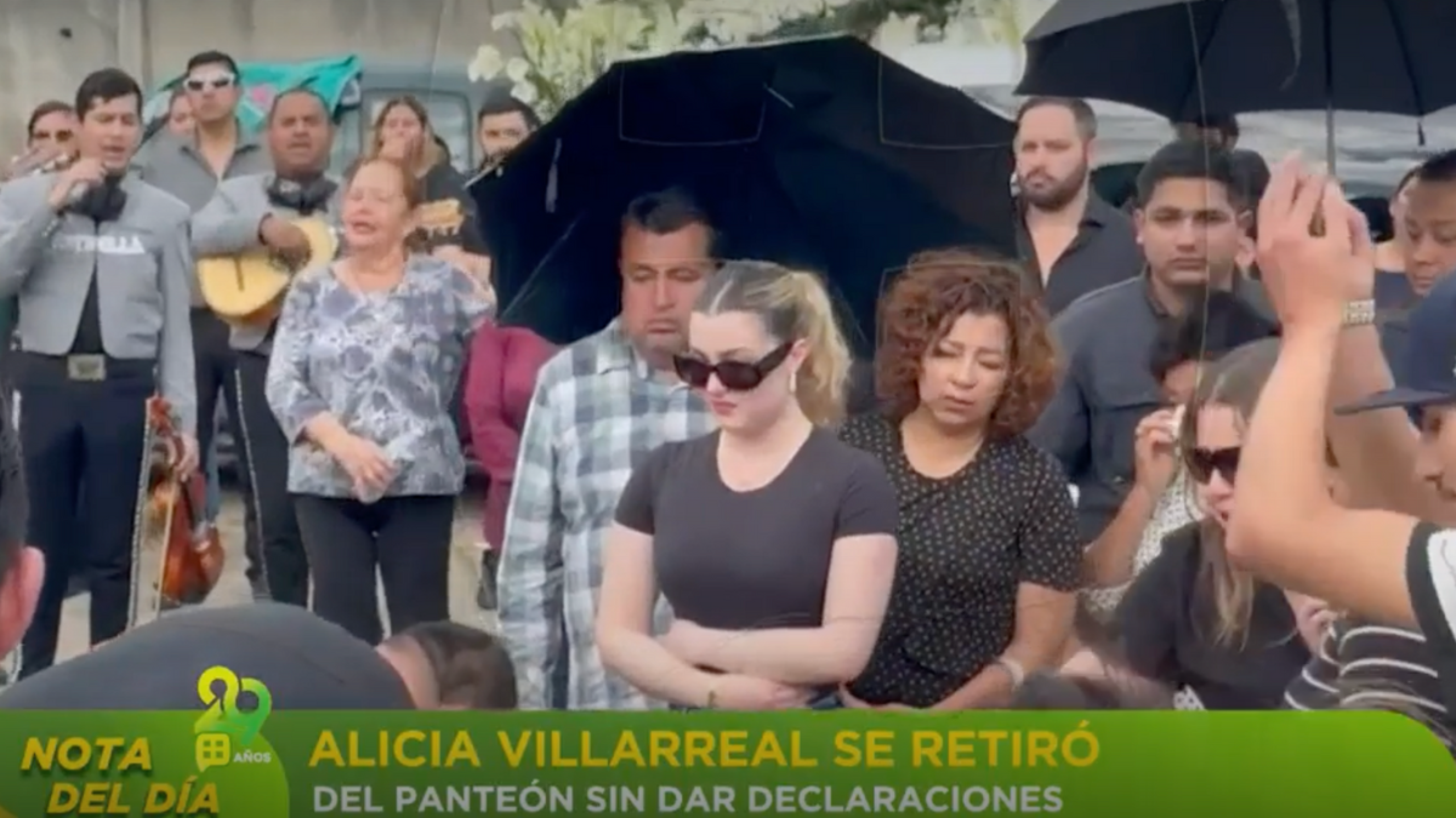 Funeral del papá de Alicia Villarreal