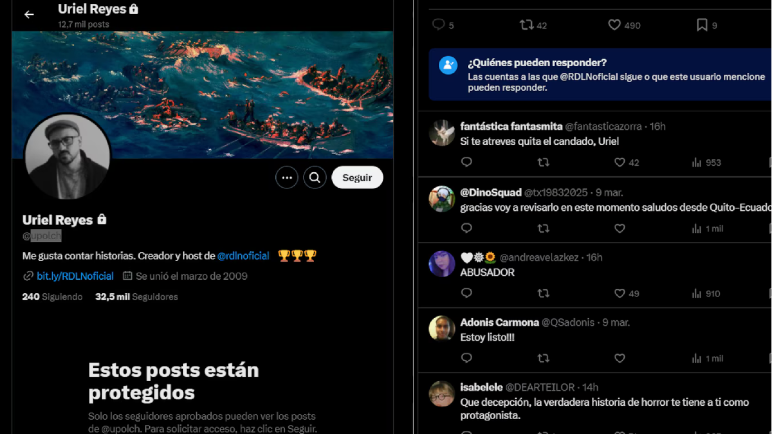 Creador de "Relatos de la Noche", es acusado de abuso sexual por su prima