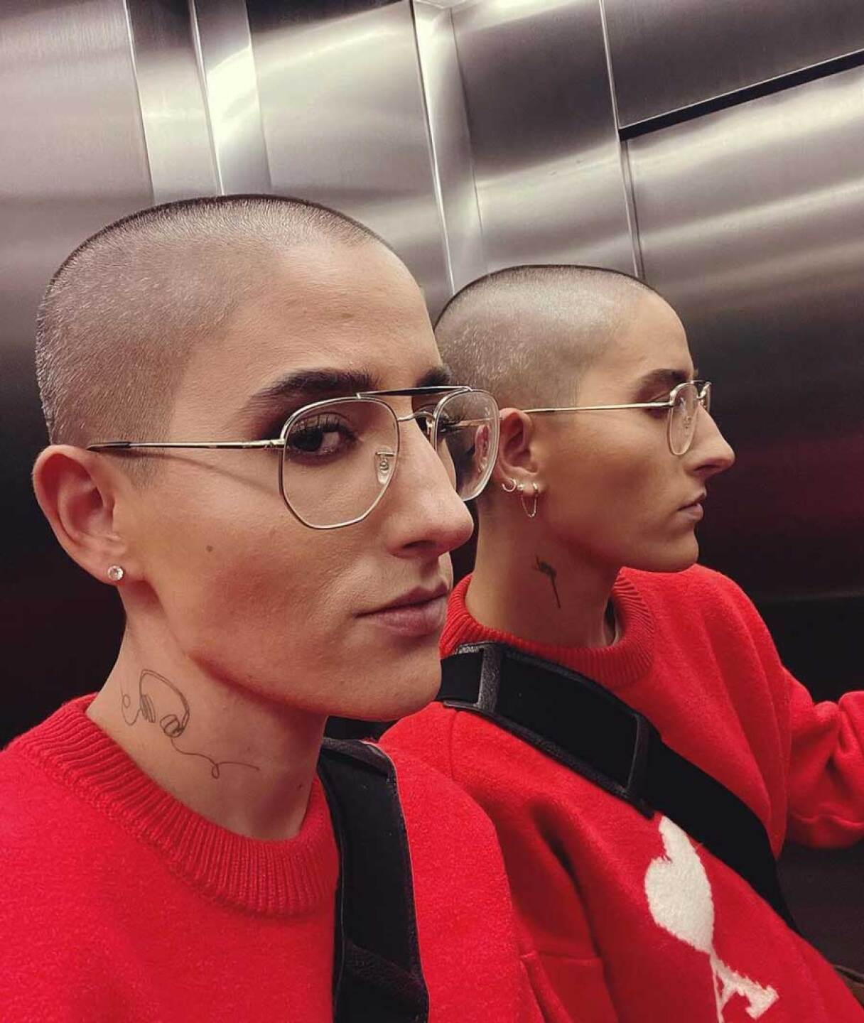 Maca Carriedo se rapa