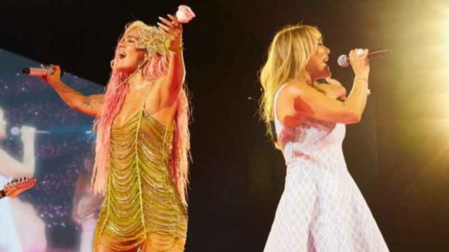 Amaia Montero reaparece junto Karol G en concierto