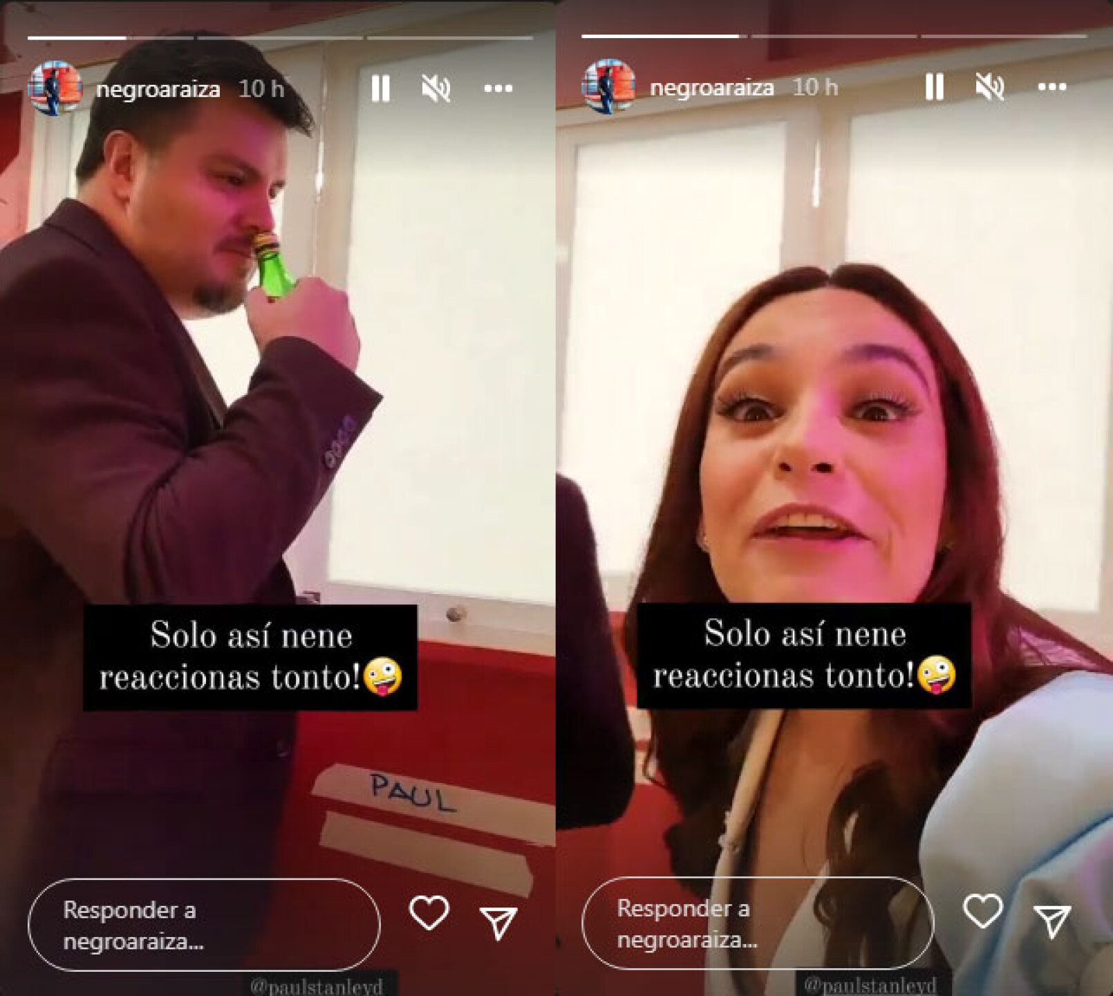 Taní Rincón reacciona a las bromas de Raúl Araiza y Paul Stanley