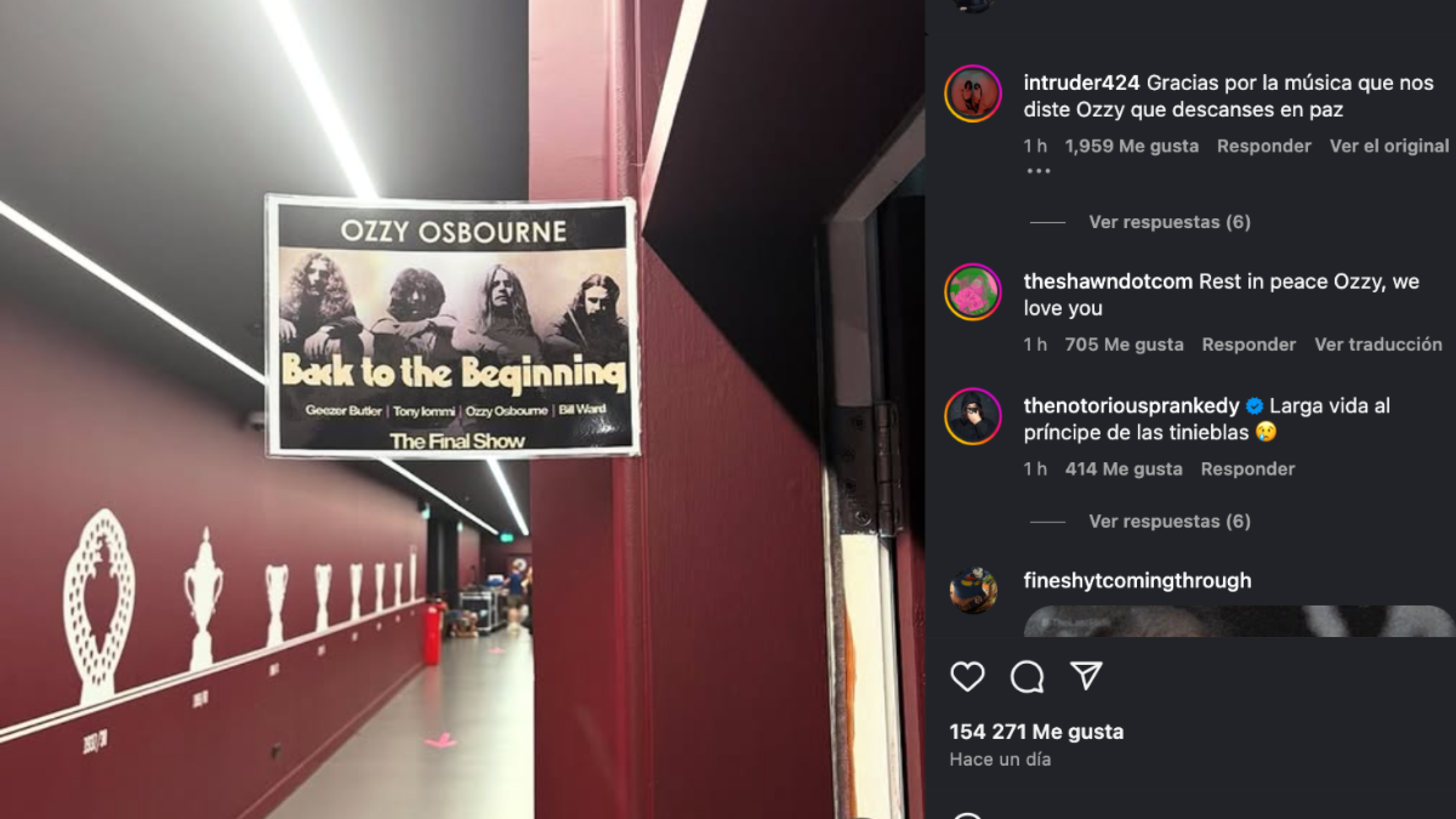 Ozzy Osbourne deja último mensaje
