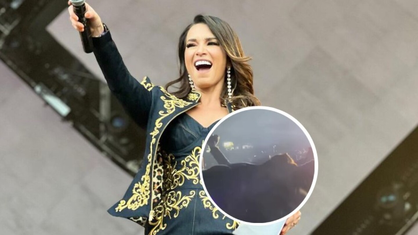 Laura G casi terminó en el piso intentando hacer 'crowd surfing' en el Festival Multiverso