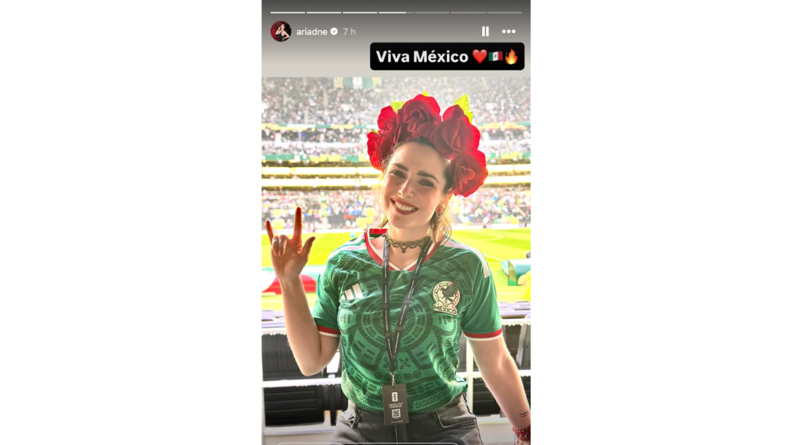Ariadne Díaz Estadio Azteca