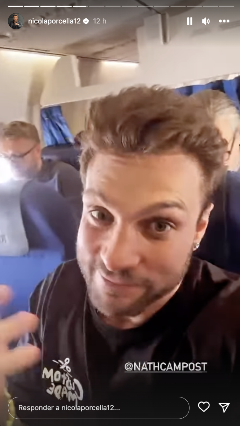 Aerolínea pierde maleta de Nicola Porcella ¡se quedó sin ropa!