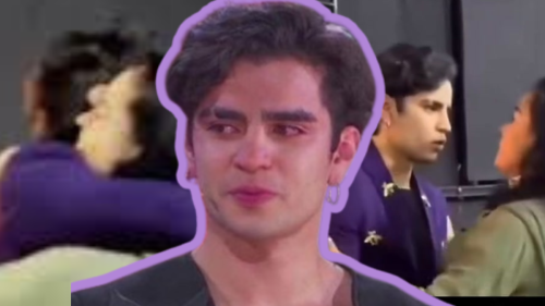 Aarón Mercury abrazando a su mamá tras su salida de La casa de los famosos México.