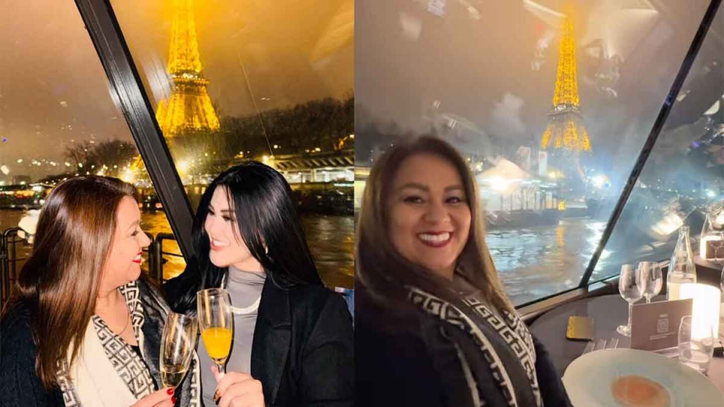 Gomita lleva de viaje a su mamá a París