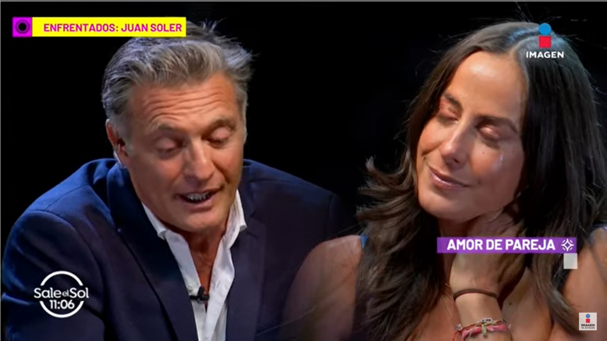 Juan Soler y Paulina Mercado en Imagen Televisión