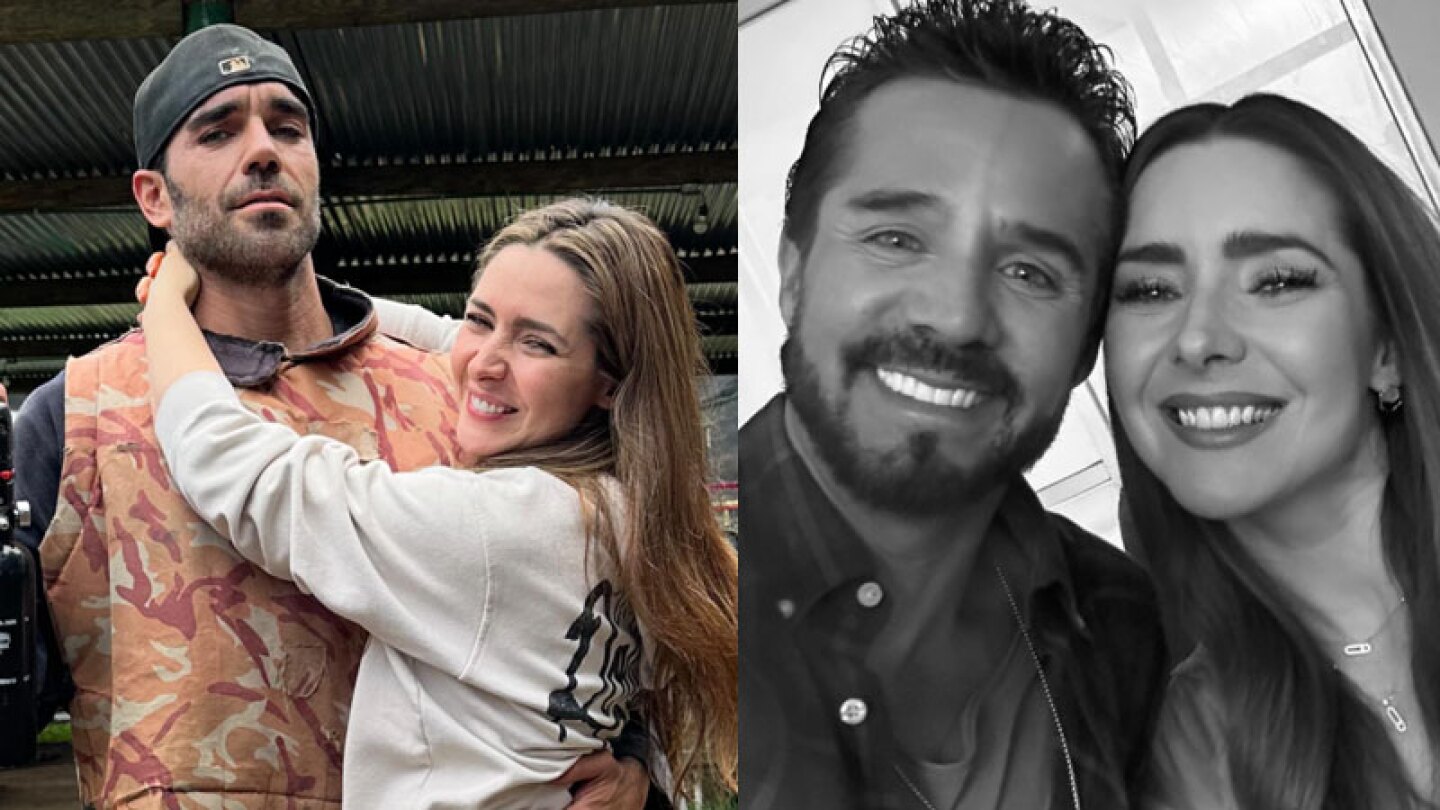 Ariadne Díaz con Marcus y su ex josé ron