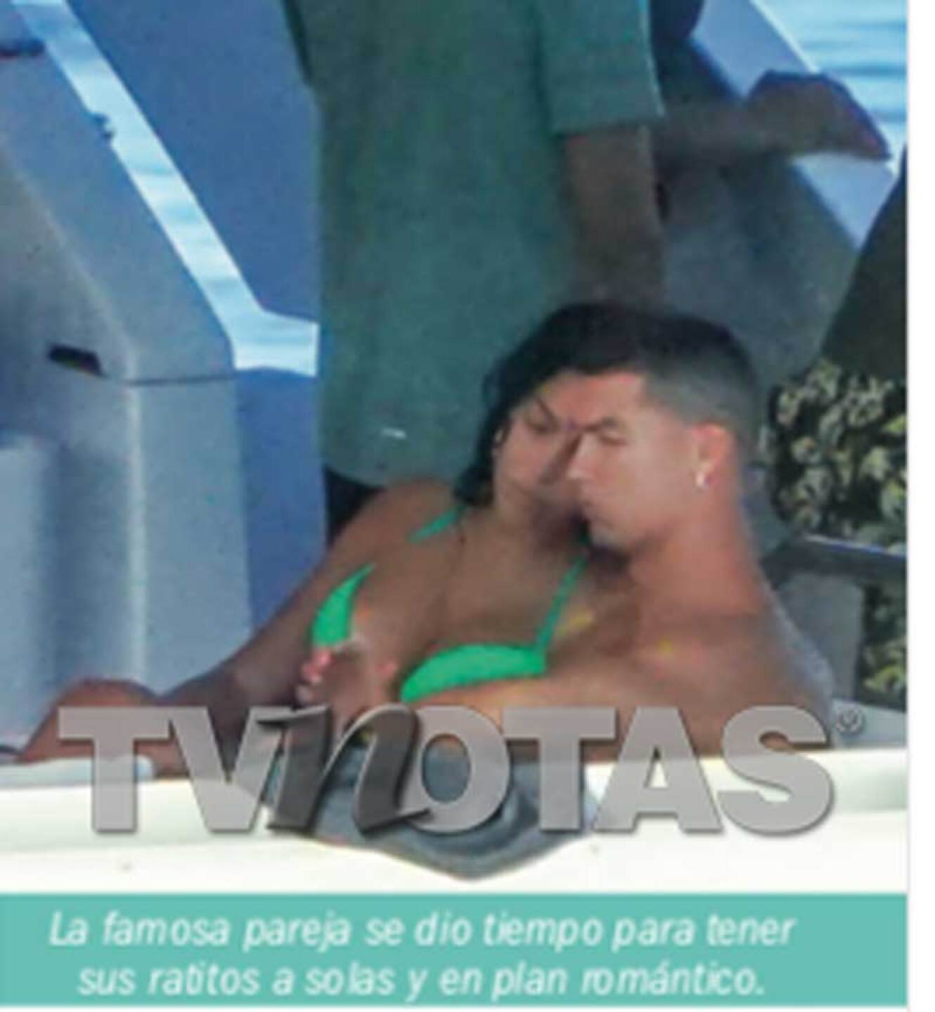 Cristiano Ronaldo y su esposa tuvieron momentos románticos