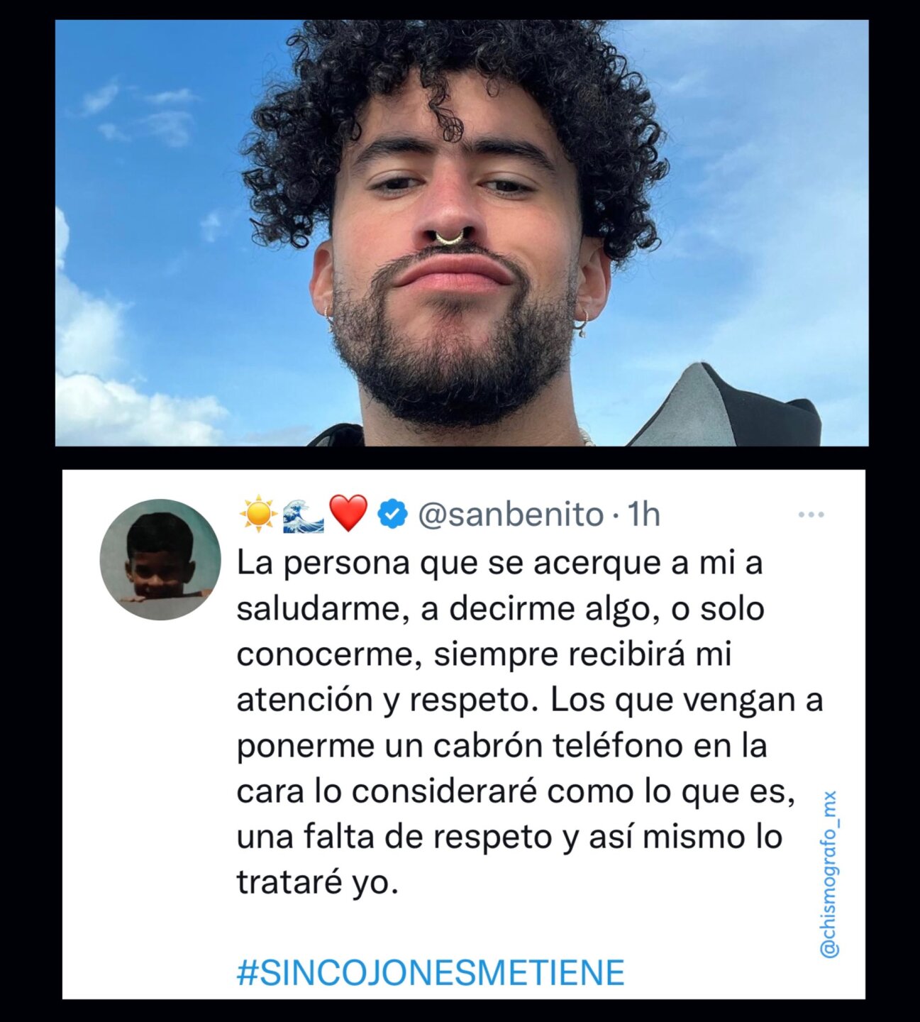 Bad bunn avienta celular