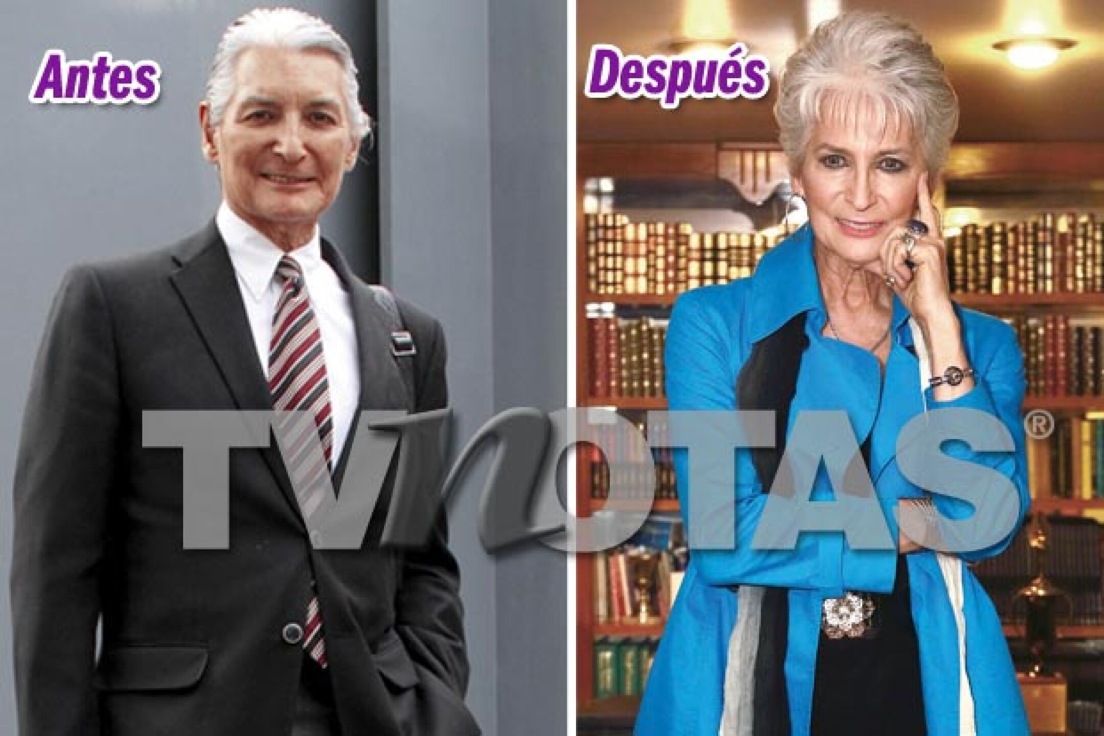 Así lucía antes Felipe Gil (Izquierda) y así luce ahora (derecha) como Felicia.