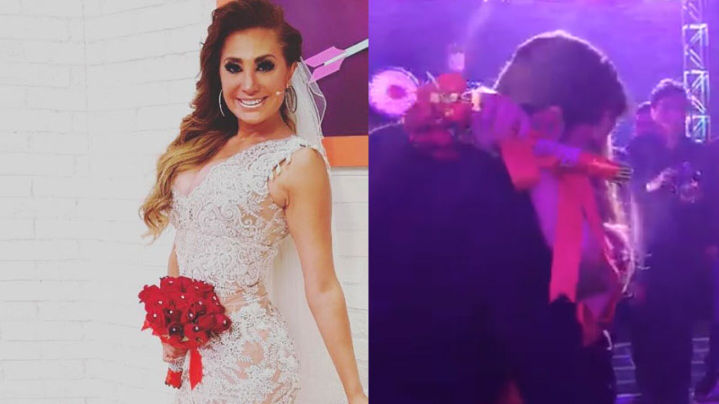 Ella se ganó el ramo en la boda de Damaris y también le pidieron matrimonio