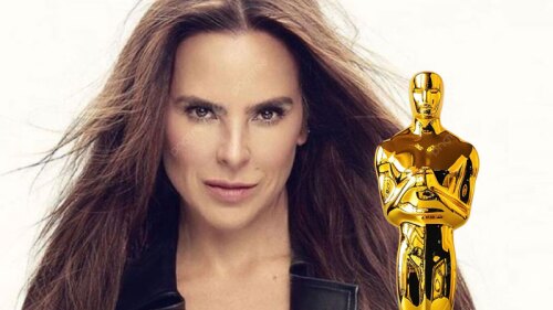Kate del Castillo con premio Oscar