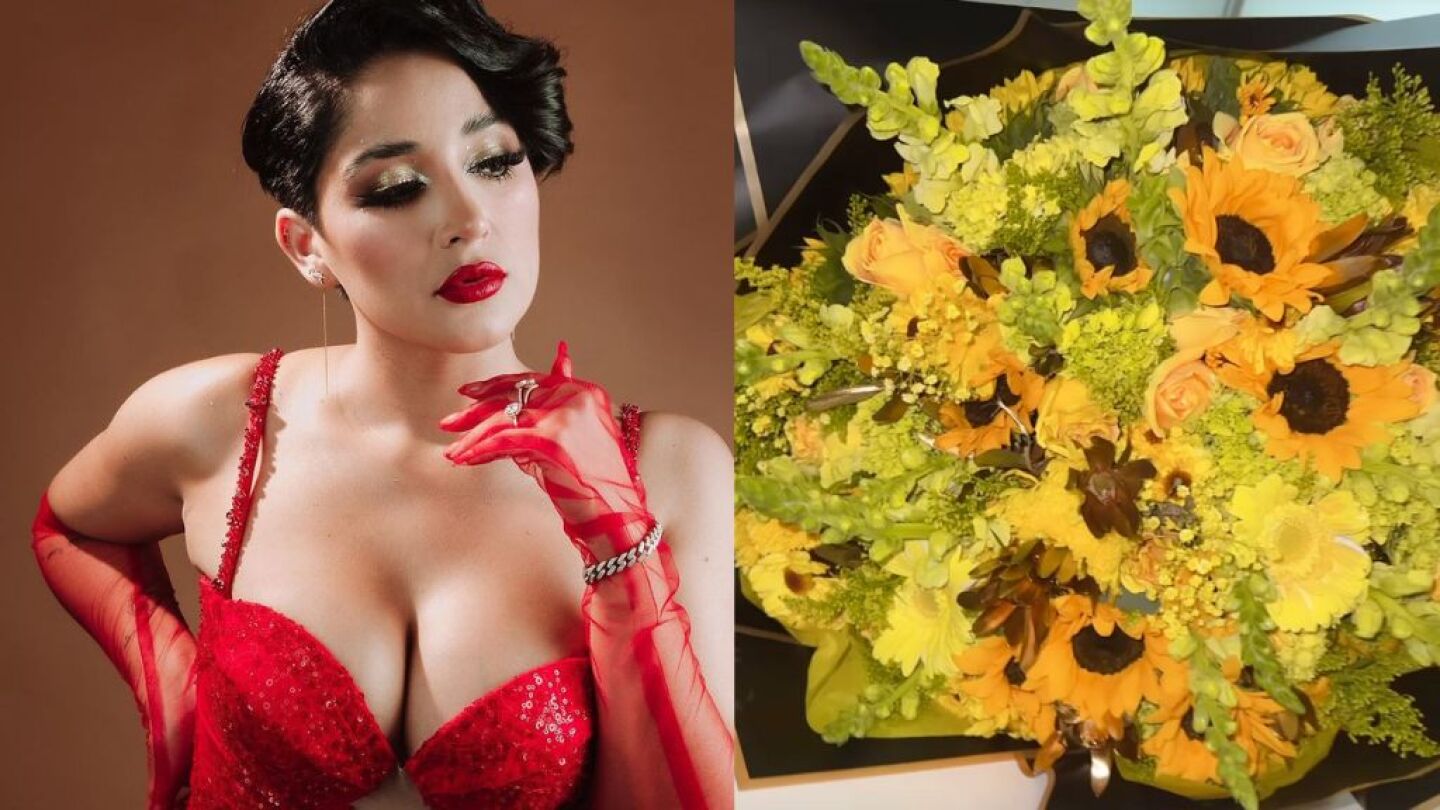 Daisy Anahy presumió sus flores amarillas