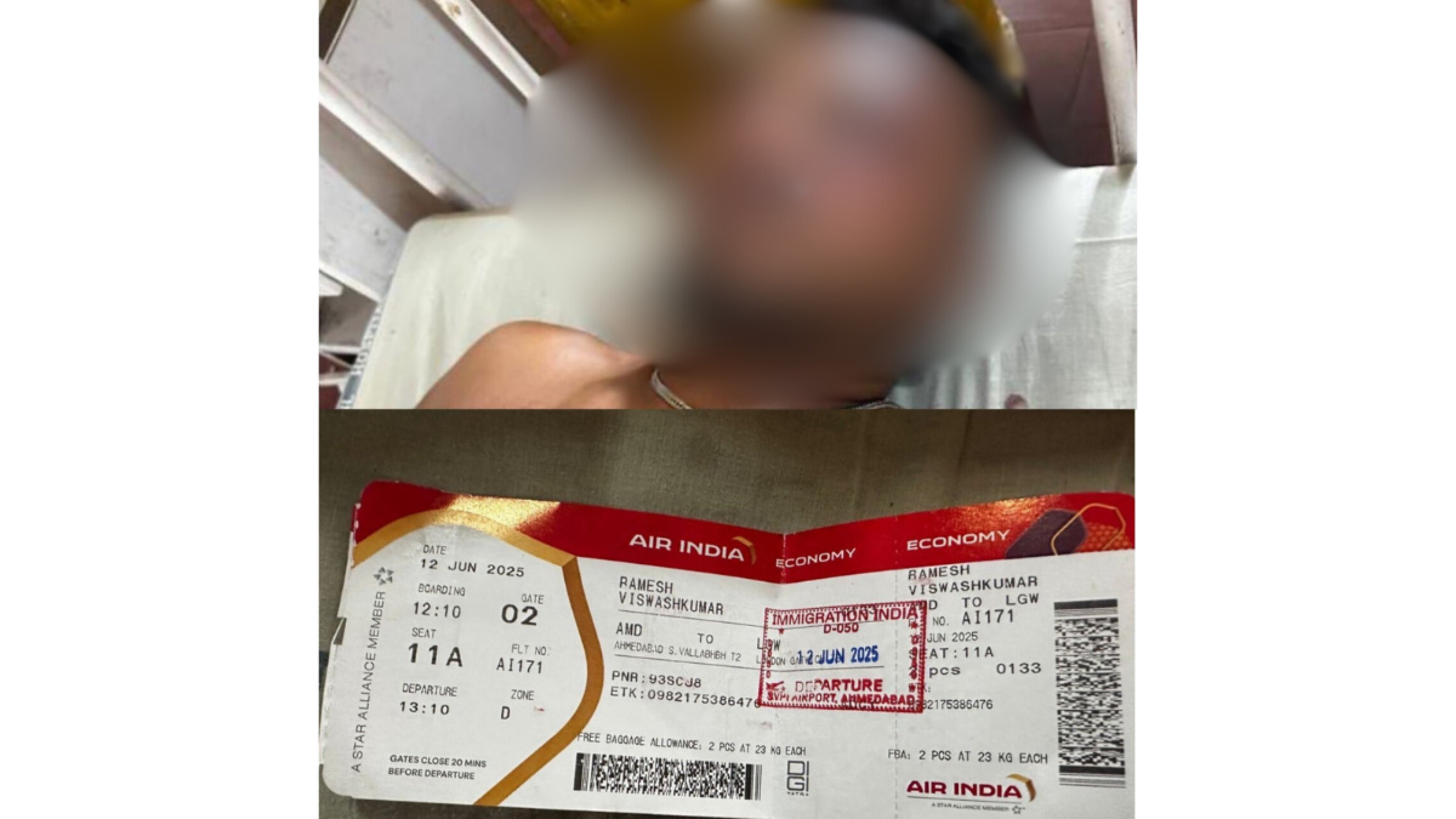 Accidente Aéreo en India; hay un sobreviviente