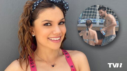 tabata jalil y su novio en la playa fotos