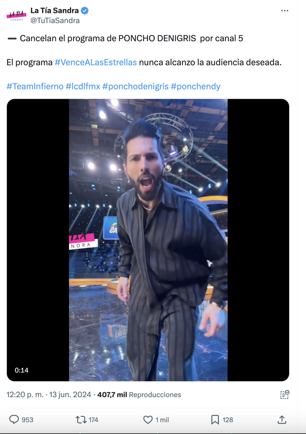 Vence a las estrellas programa de Poncho de Nigris