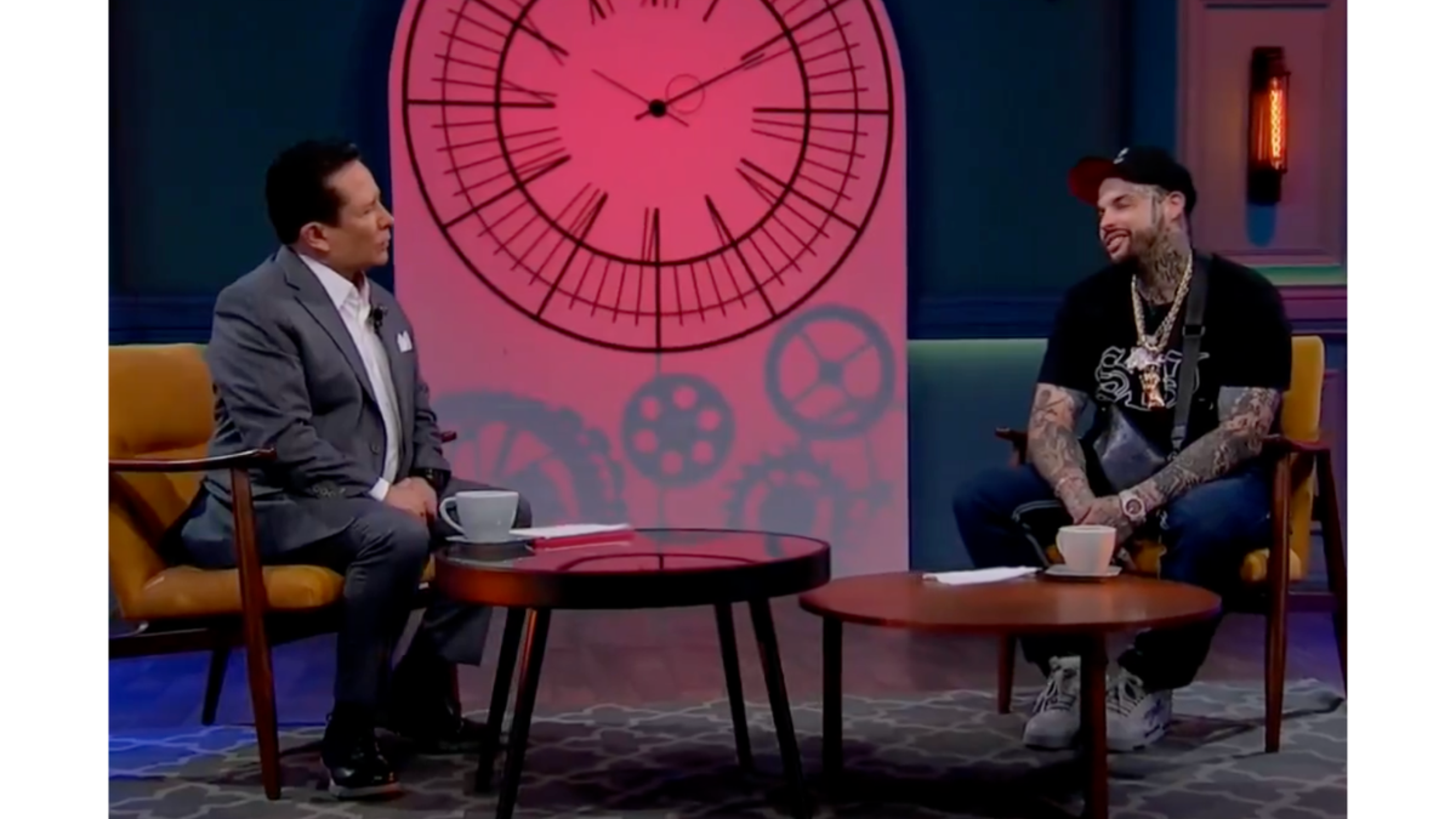 Emiliano Aguilar con Gustavo Adolfo Infante
